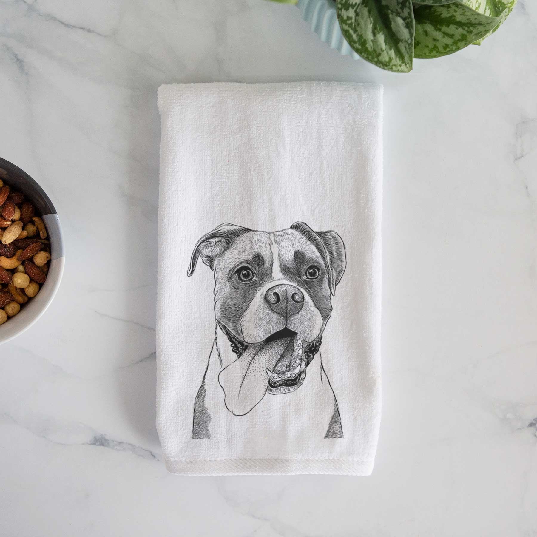 Tuckeroo the Boxer Decorative Hand Towel