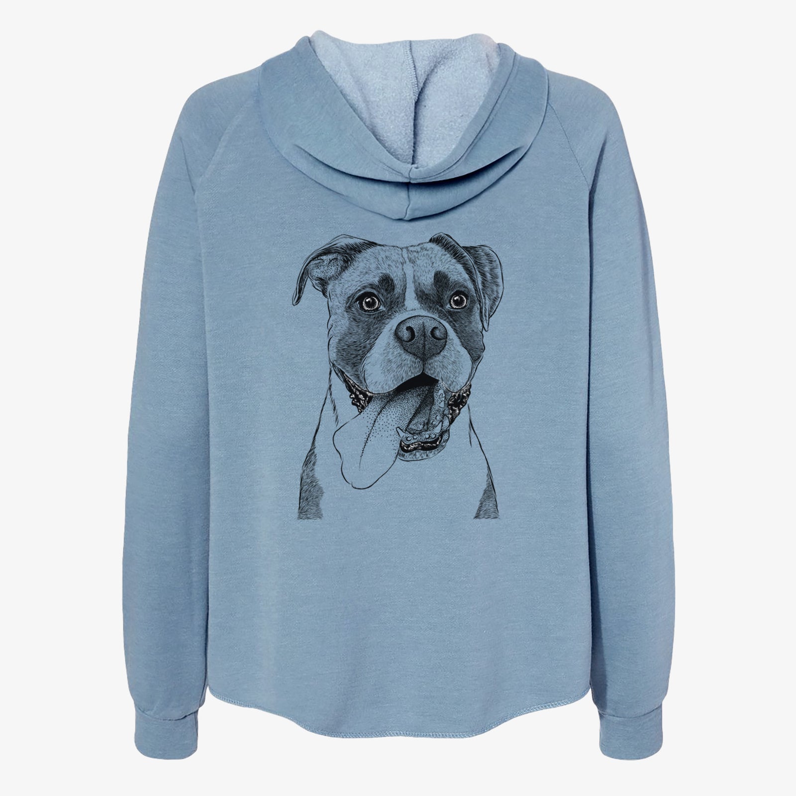 Tuckeroo the Boxer - Women's Cali Wave Zip-Up Sweatshirt