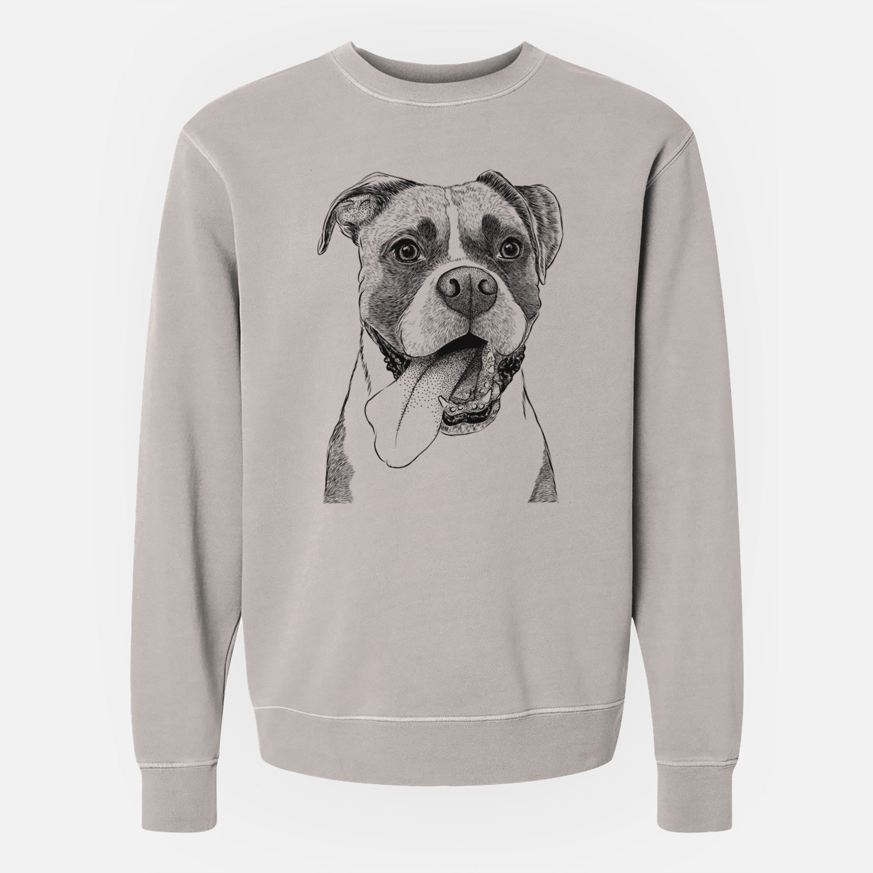 Bare Tuckeroo the Boxer - Unisex Pigment Dyed Crew Sweatshirt