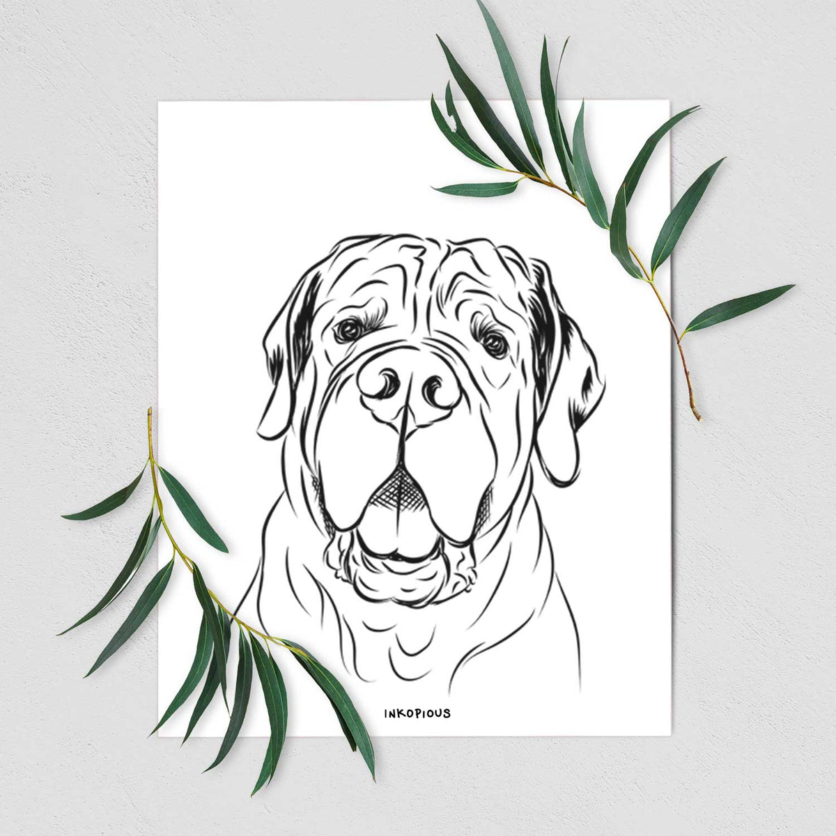 Tufton the English Mastiff Art Print