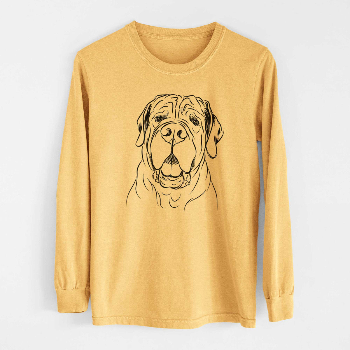 Bare Tufton the English Mastiff - Heavyweight 100% Cotton Long Sleeve