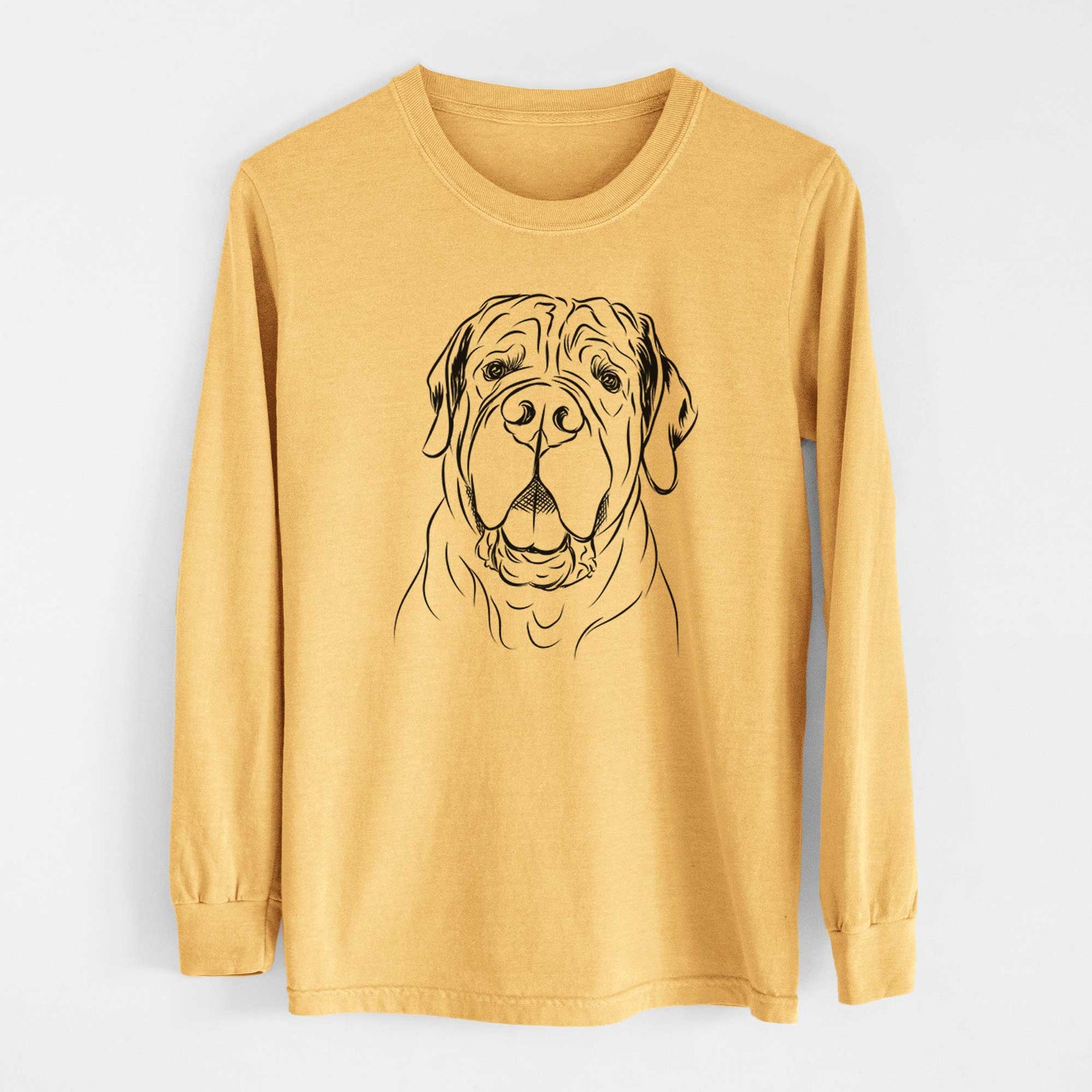 Bare Tufton the English Mastiff - Heavyweight 100% Cotton Long Sleeve