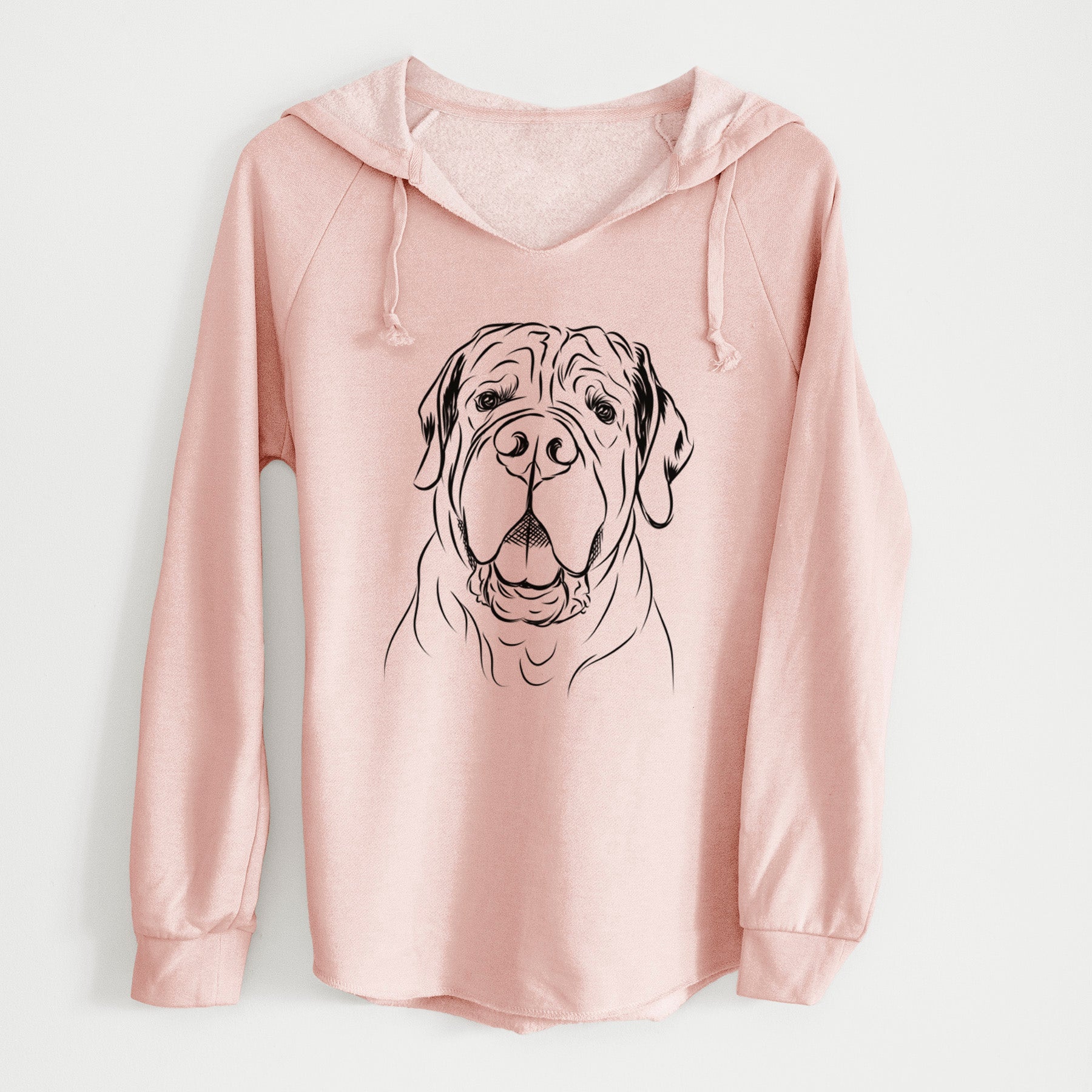 Bare Tufton the English Mastiff - Cali Wave Hooded Sweatshirt