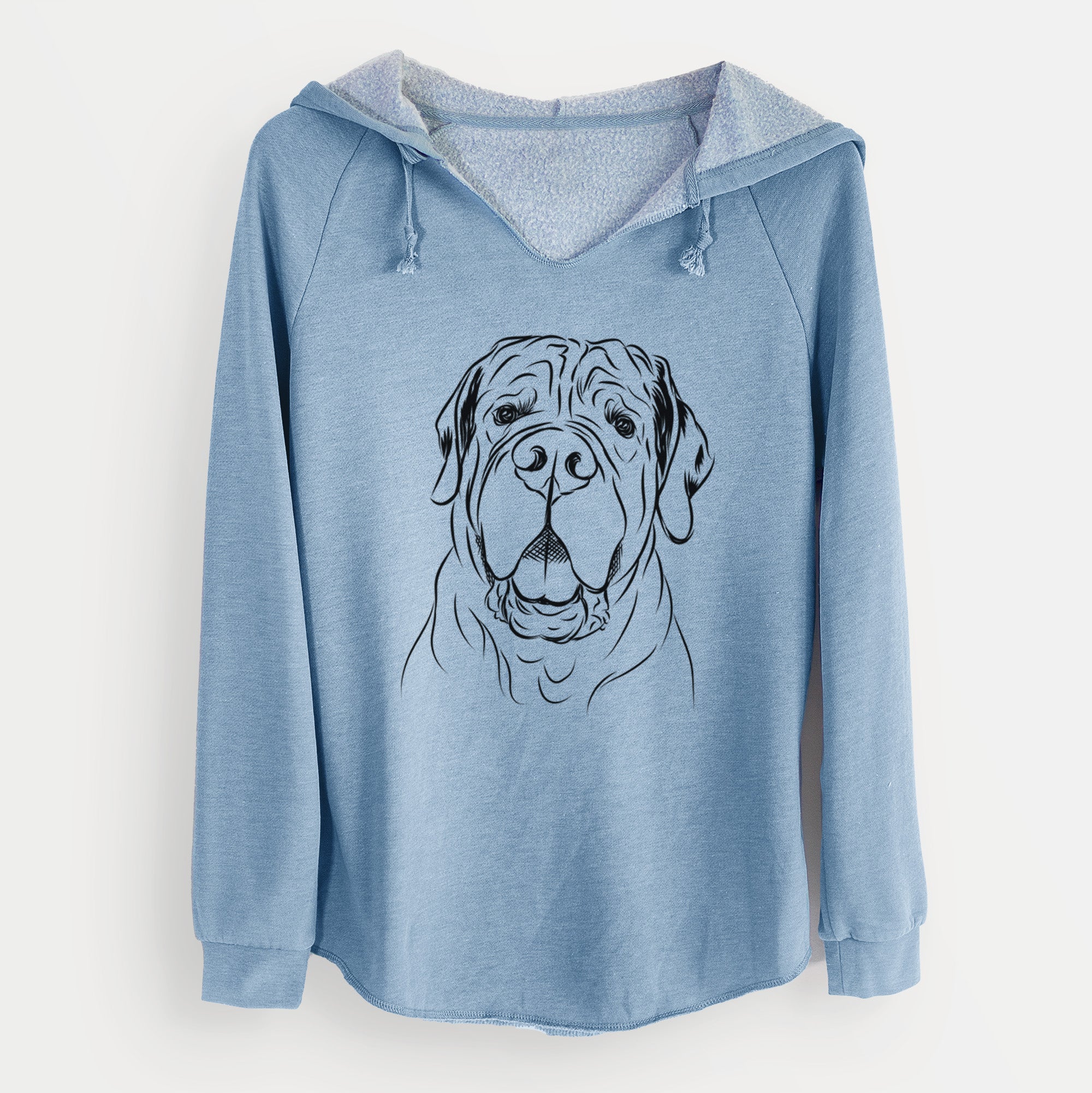 Bare Tufton the English Mastiff - Cali Wave Hooded Sweatshirt