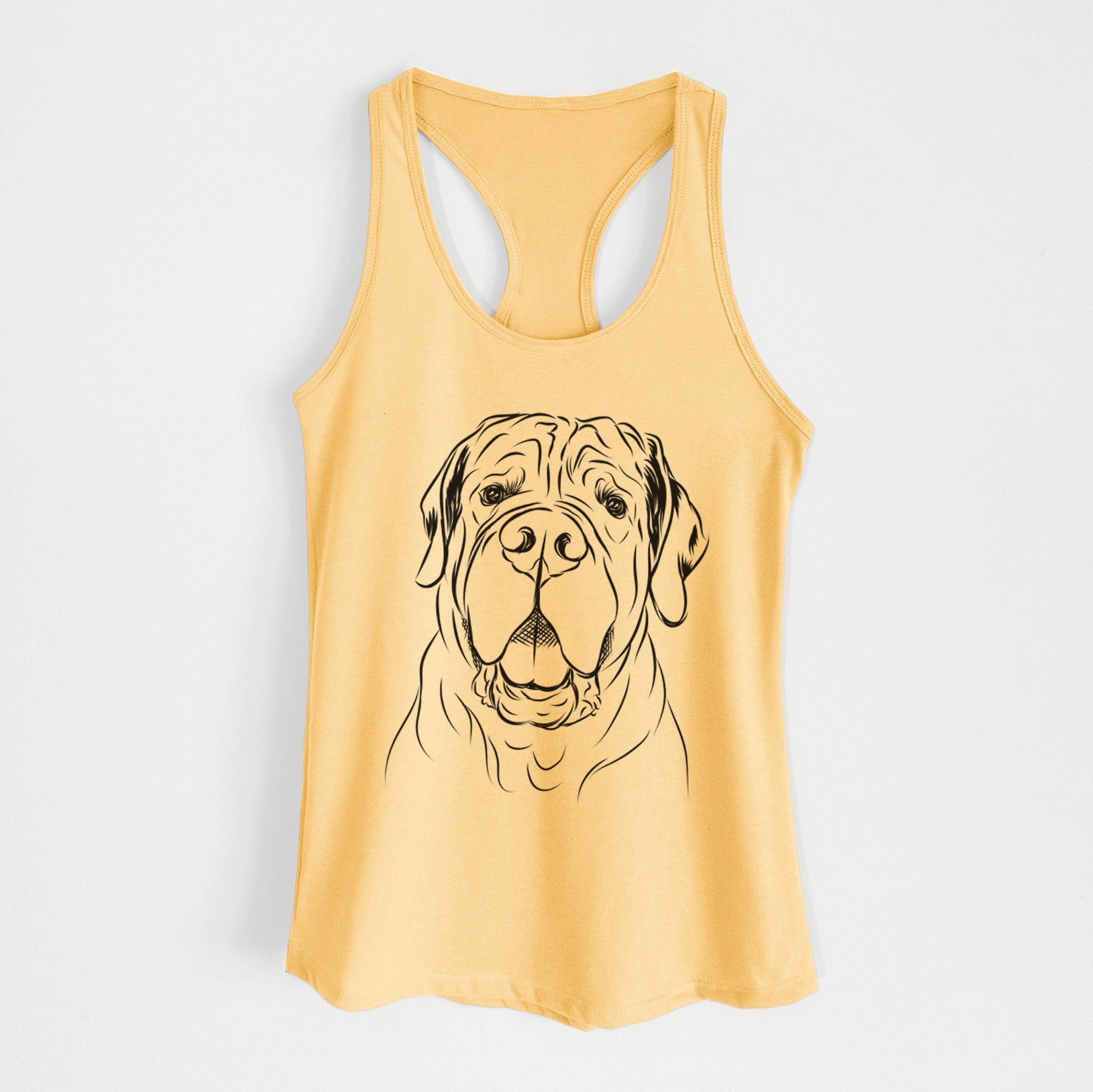 Tufton the English Mastiff - Women's Racerback Tanktop