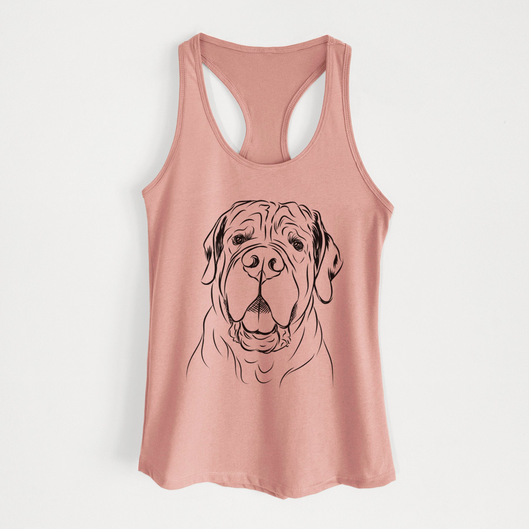 Tufton the English Mastiff - Women's Racerback Tanktop