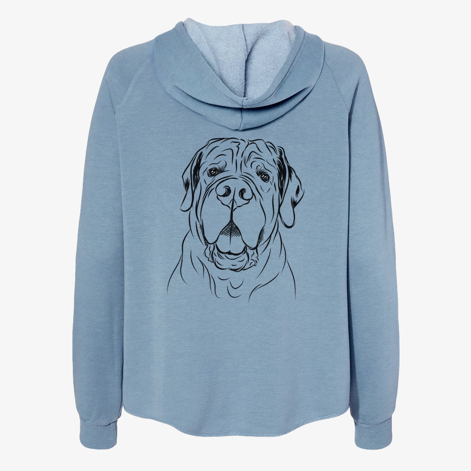 Tufton the English Mastiff - Women's Cali Wave Zip-Up Sweatshirt