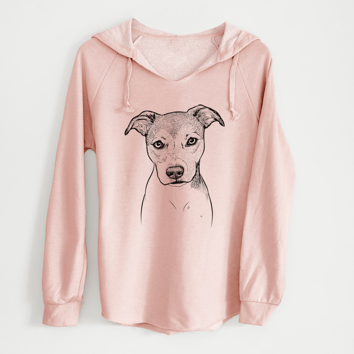 Bare Tula the American Staffordshire Terrier Heeler Mix - Cali Wave Hooded Sweatshirt
