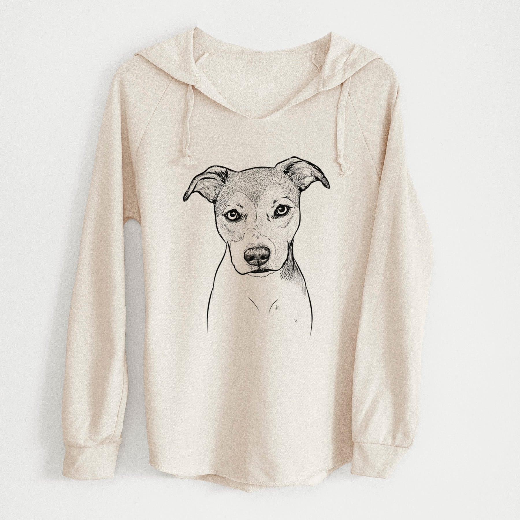 Bare Tula the American Staffordshire Terrier Heeler Mix - Cali Wave Hooded Sweatshirt