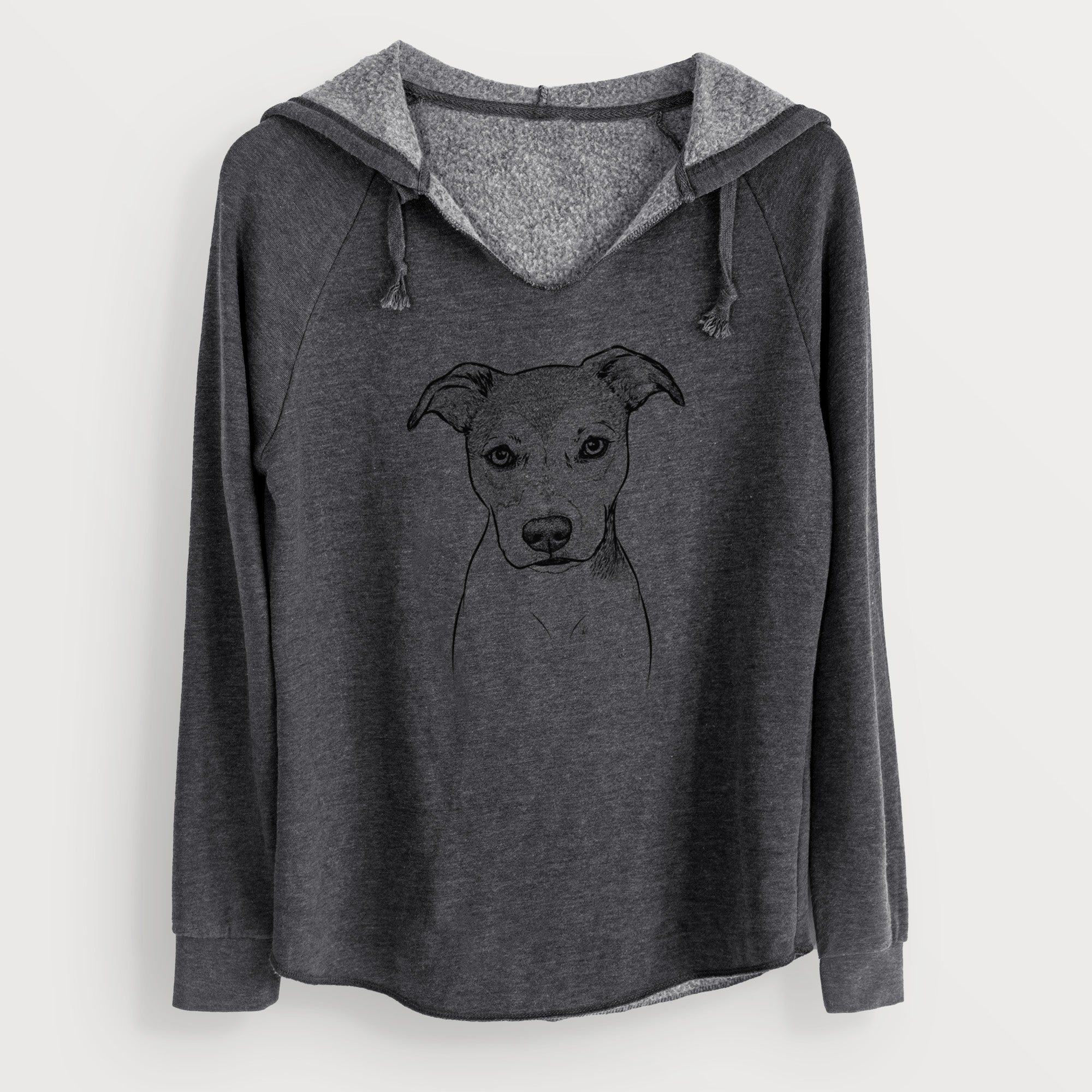 Bare Tula the American Staffordshire Terrier Heeler Mix - Cali Wave Hooded Sweatshirt