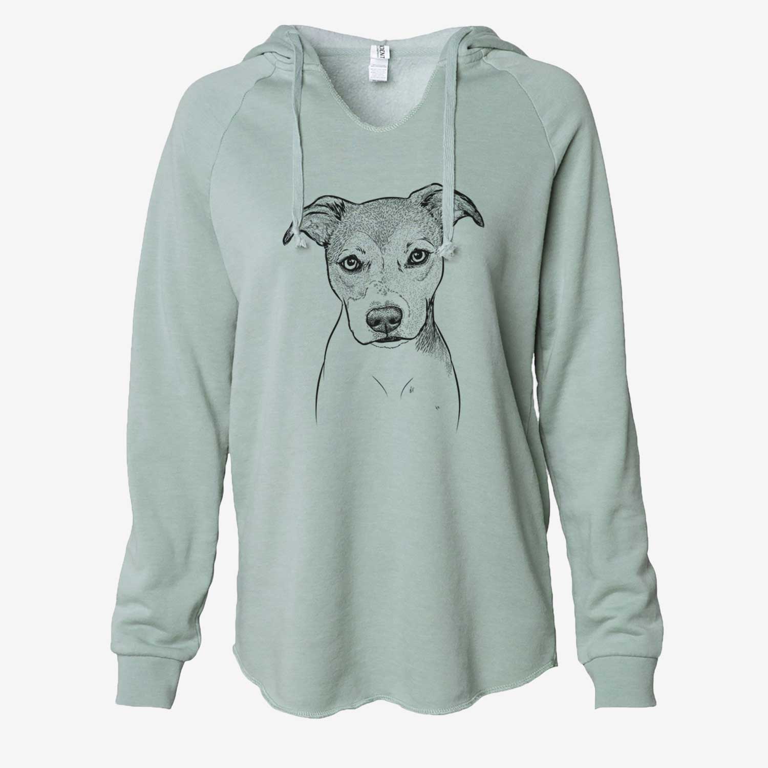 Tula the American Staffordshire Terrier Heeler Mix - Cali Wave Hooded Sweatshirt