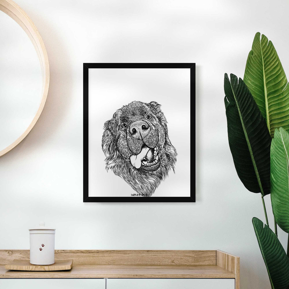 Tuna the Newfoundland Art Print