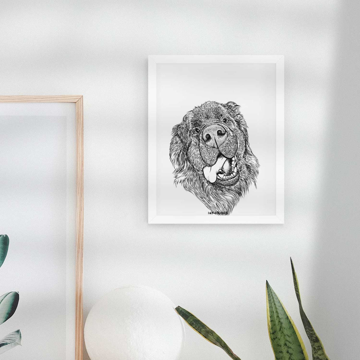 Tuna the Newfoundland Art Print