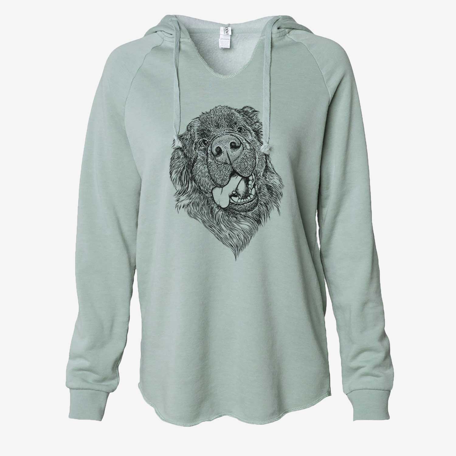 Tuna the Newfoundland - Cali Wave Hooded Sweatshirt