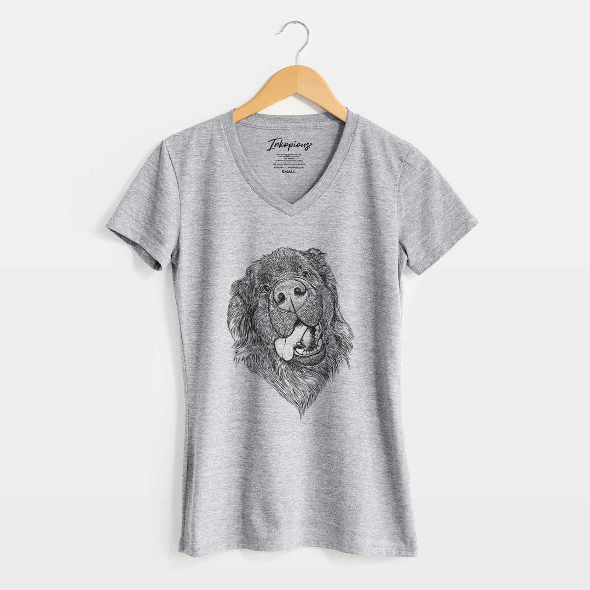 Bare Tuna the Newfoundland - Women's V-neck Shirt