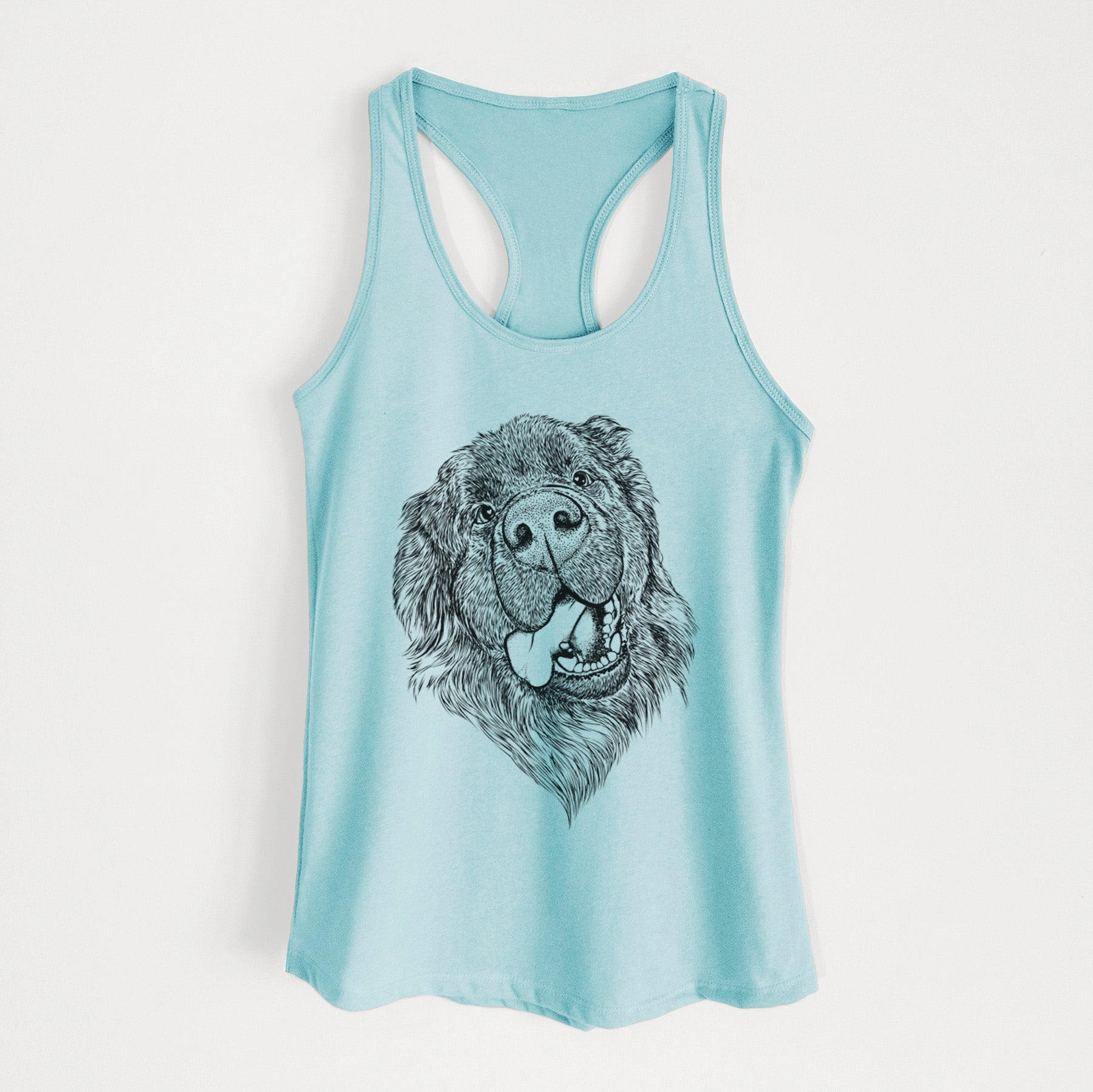 Tuna the Newfoundland - Women's Racerback Tanktop