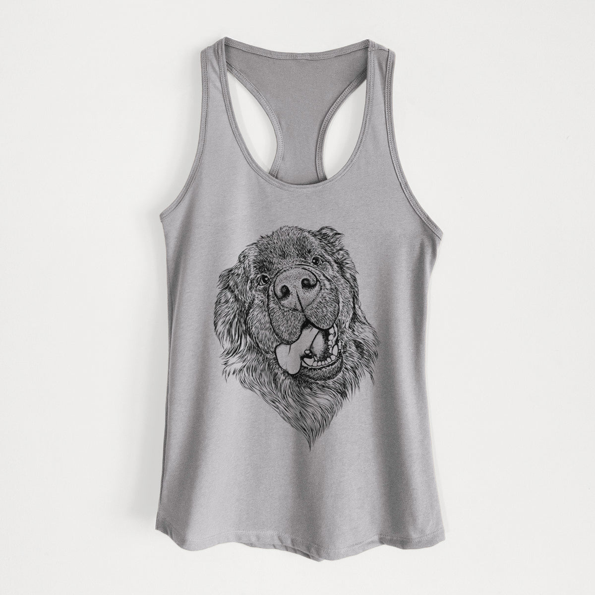 Tuna the Newfoundland - Women&#39;s Racerback Tanktop