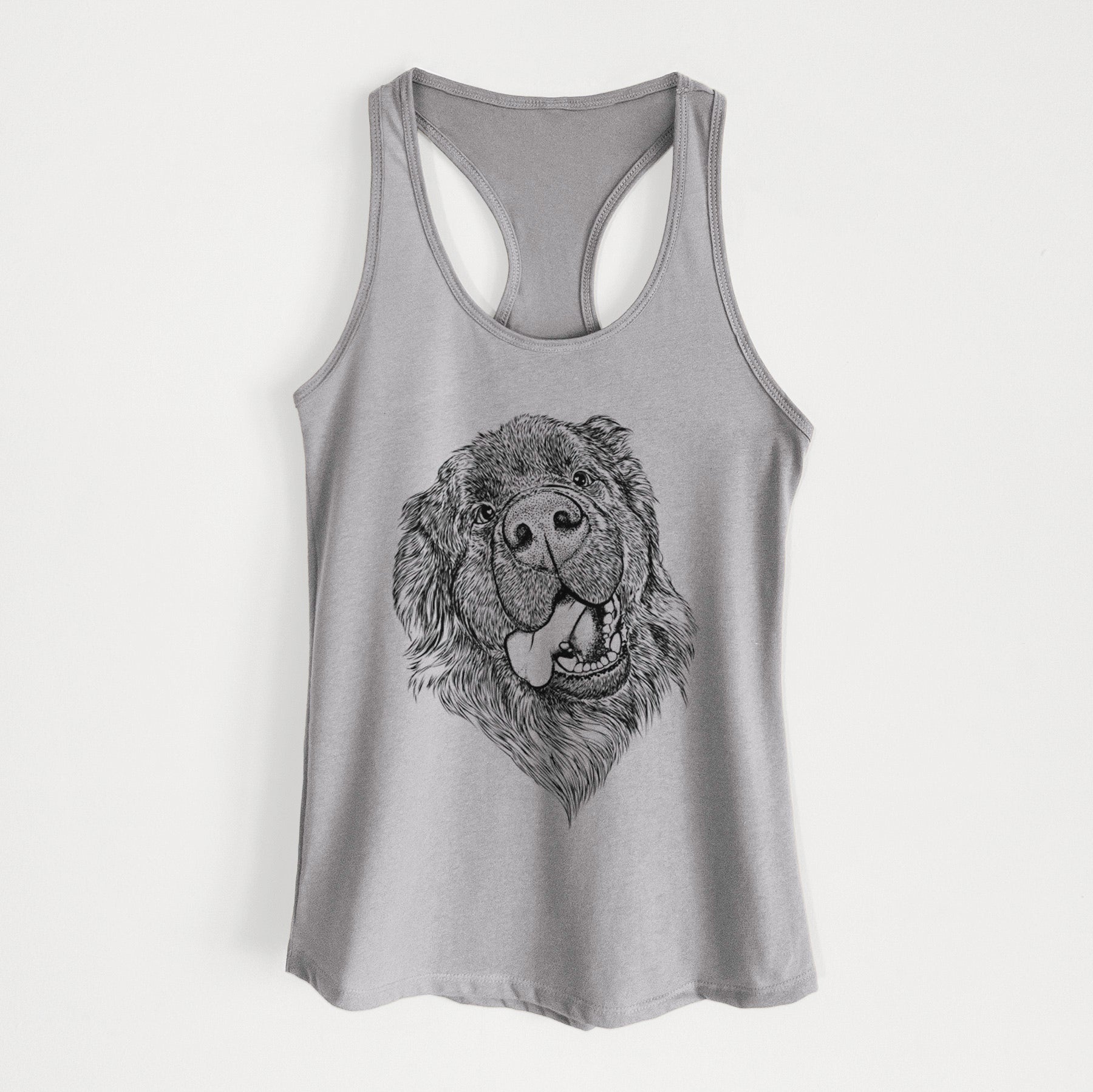 Tuna the Newfoundland - Women's Racerback Tanktop