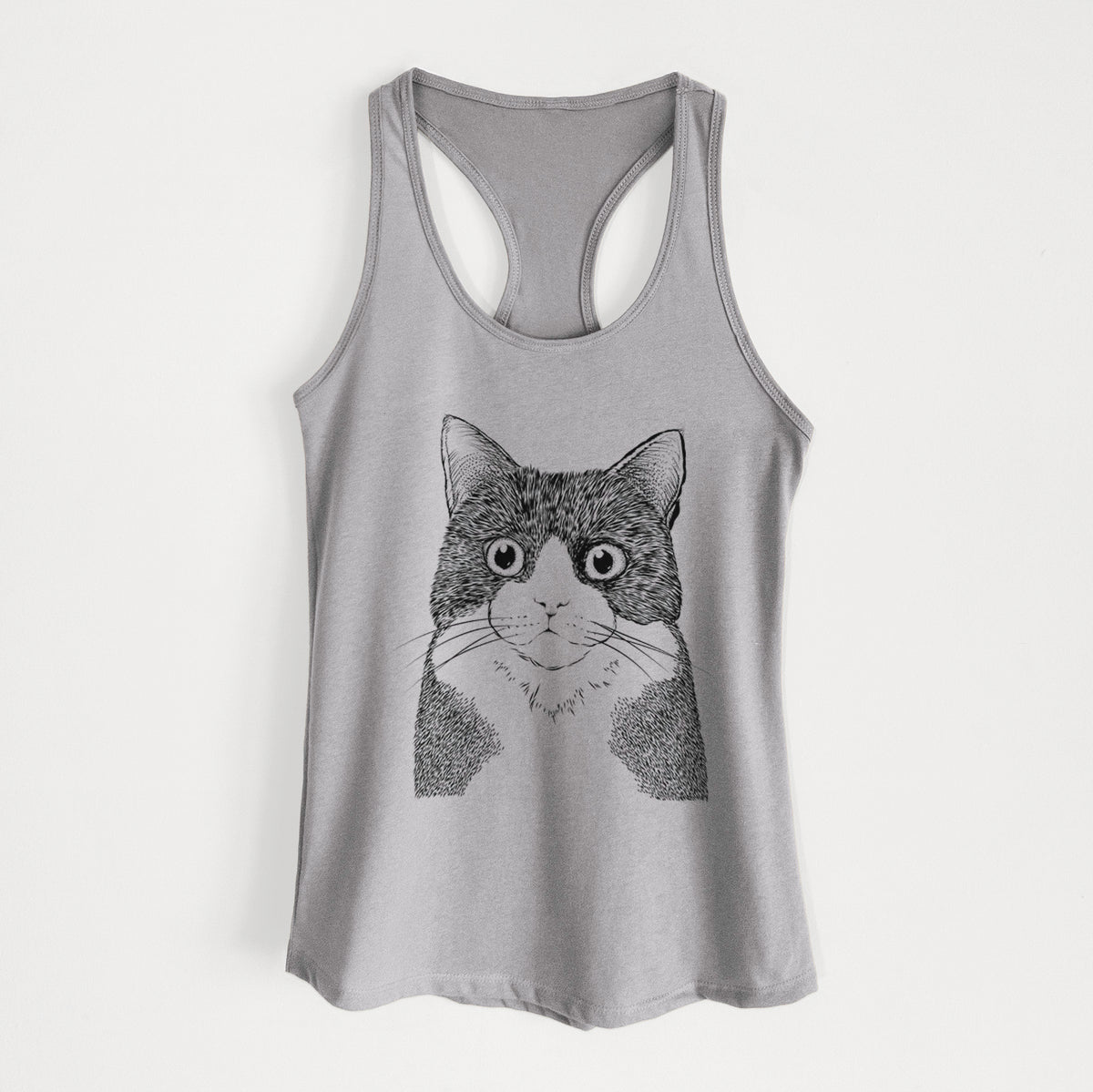 Tux the Tuxedo Cat - Women&#39;s Racerback Tanktop