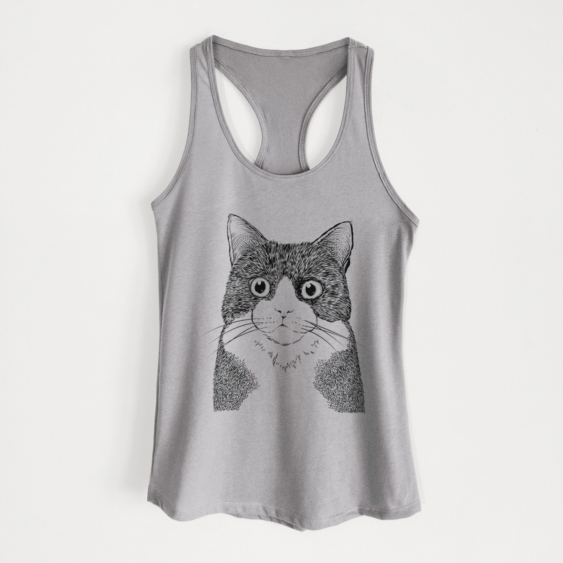 Tux the Tuxedo Cat - Women's Racerback Tanktop