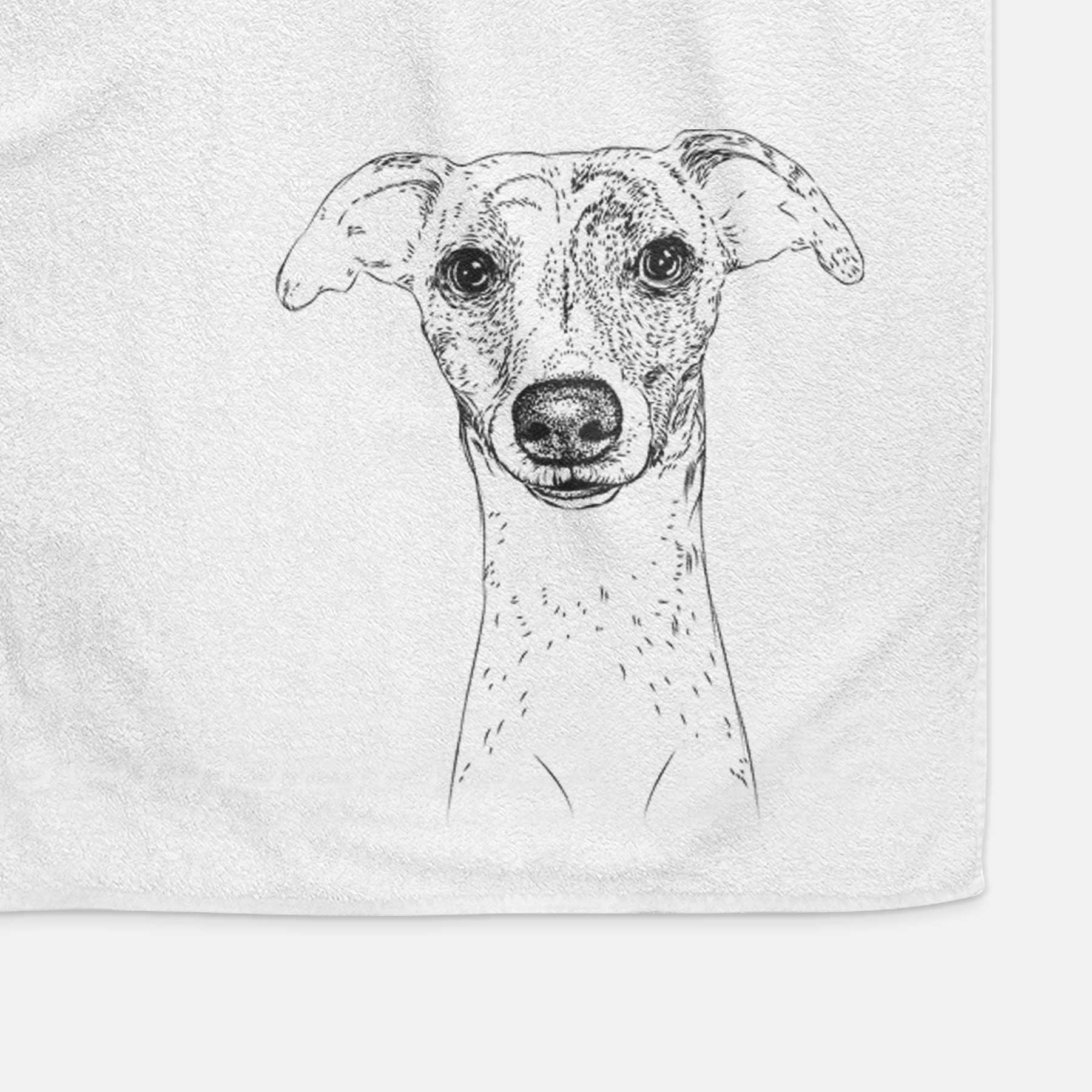 Twiggy the Whippet Decorative Hand Towel