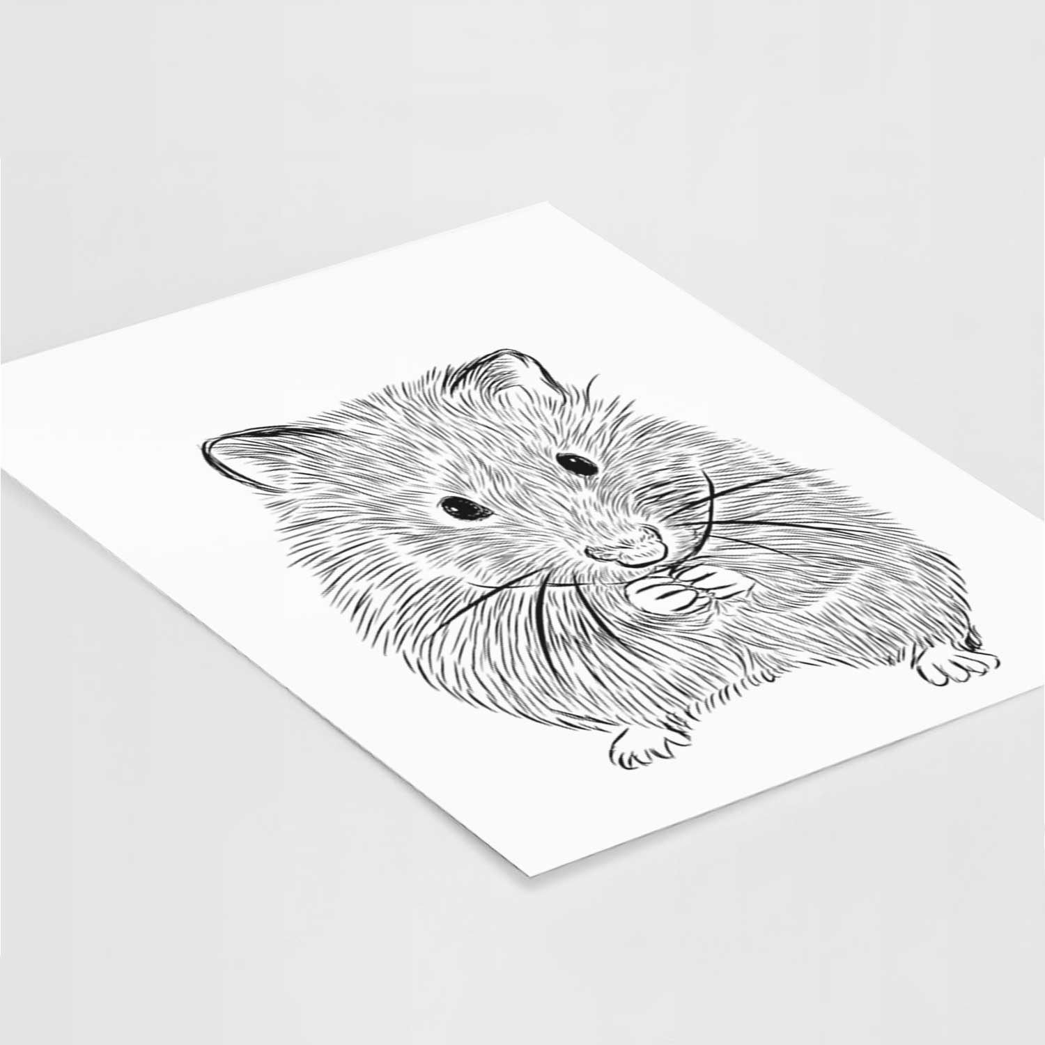 Twitch the Hamster Art Print