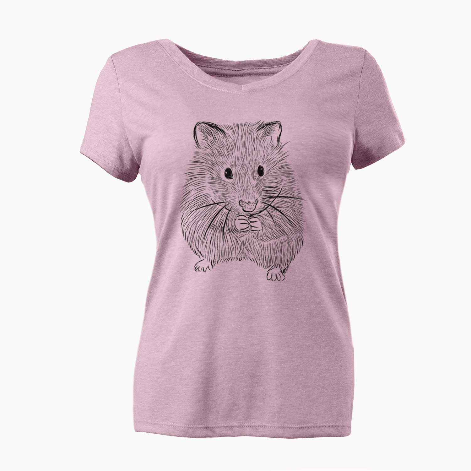 Bare Twitch the Hamster - Women's V-neck Shirt