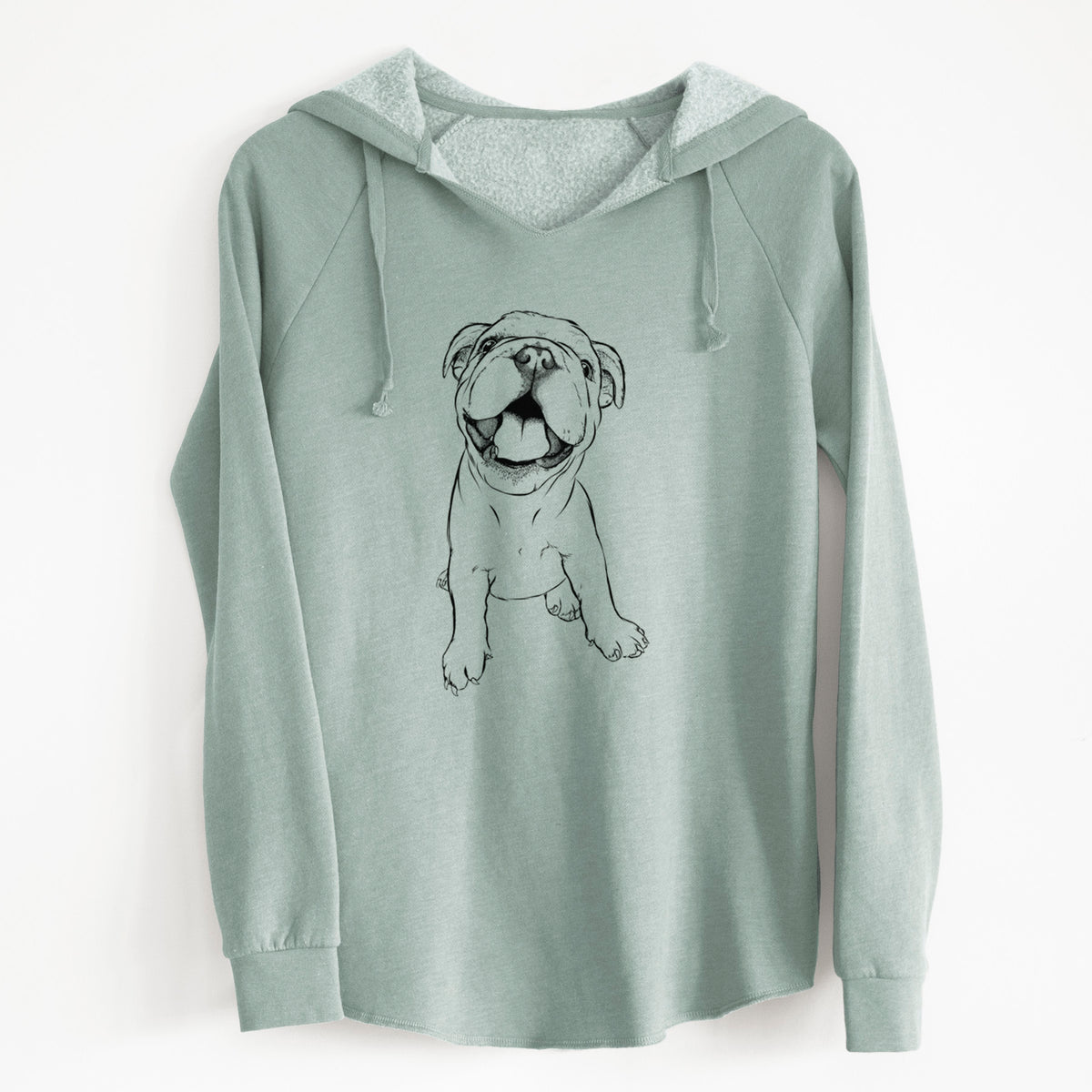 Bare Tyke the English Bulldog - Cali Wave Hooded Sweatshirt