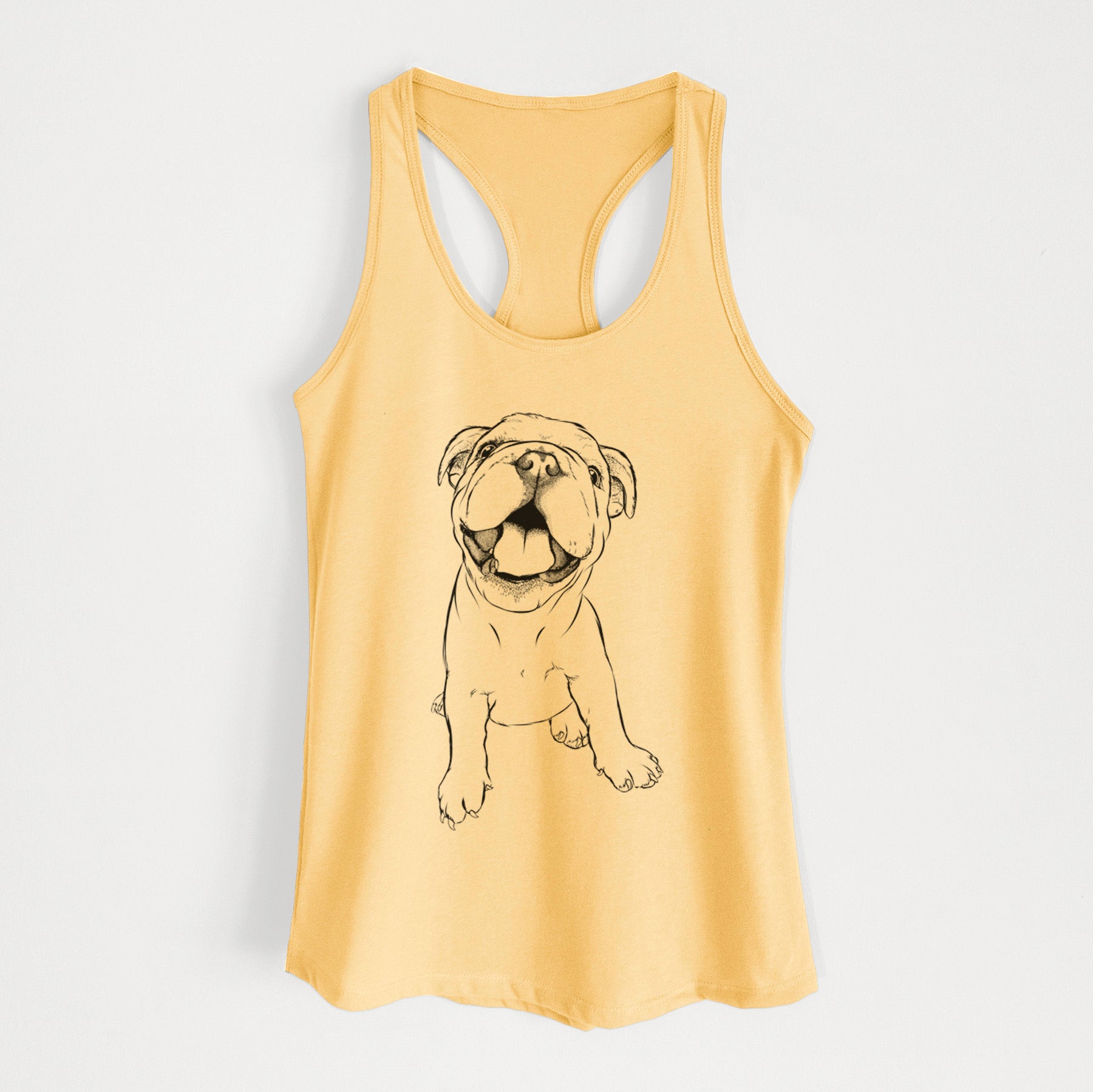 Tyke the English Bulldog - Women's Racerback Tanktop