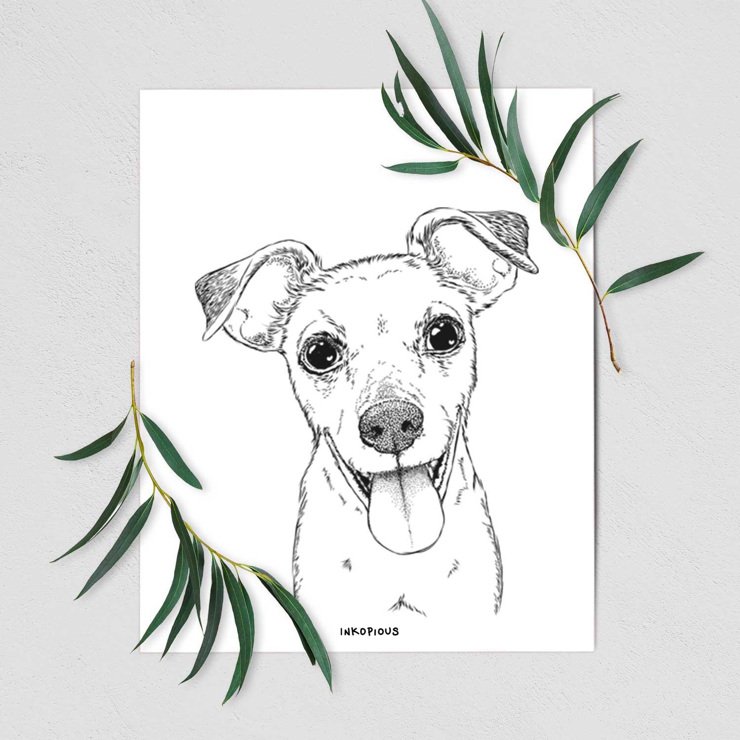 Tyler the Mixed Breed Art Print