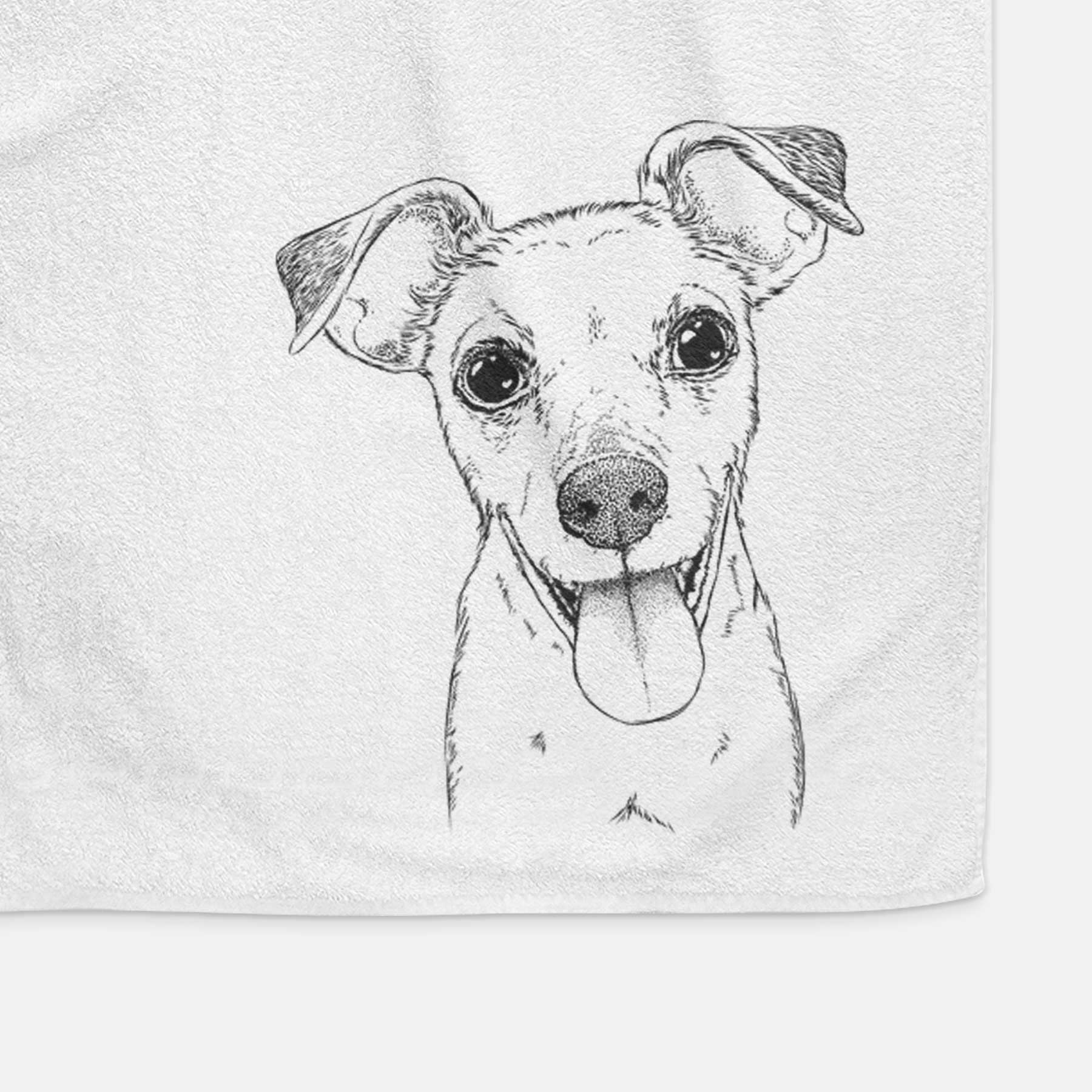 Tyler the Mixed Breed Decorative Hand Towel