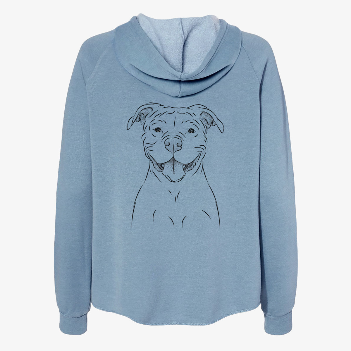 Tyson the American Bulldog - Women's Cali Wave Zip-Up Sweatshirt