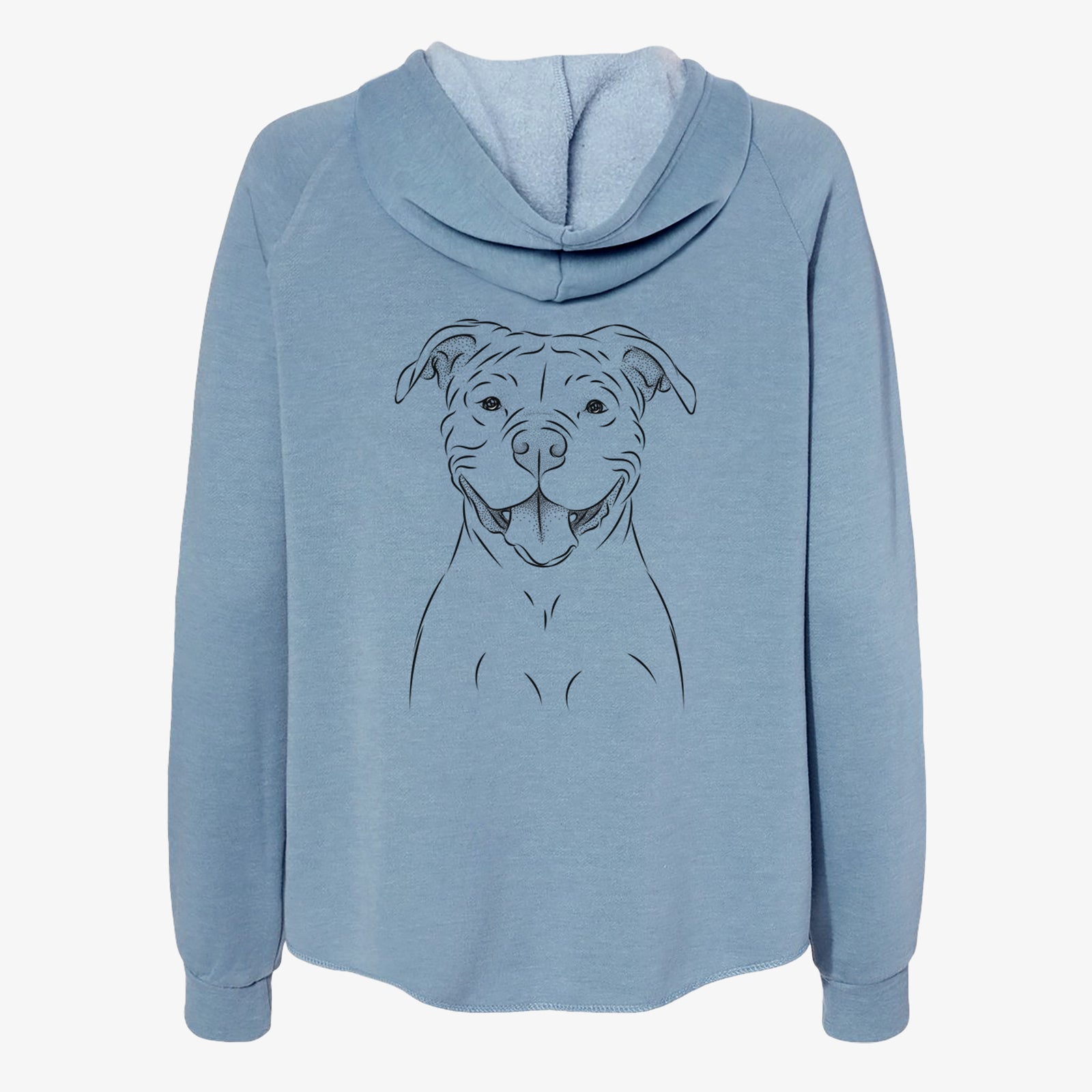 Tyson the American Bulldog - Women's Cali Wave Zip-Up Sweatshirt