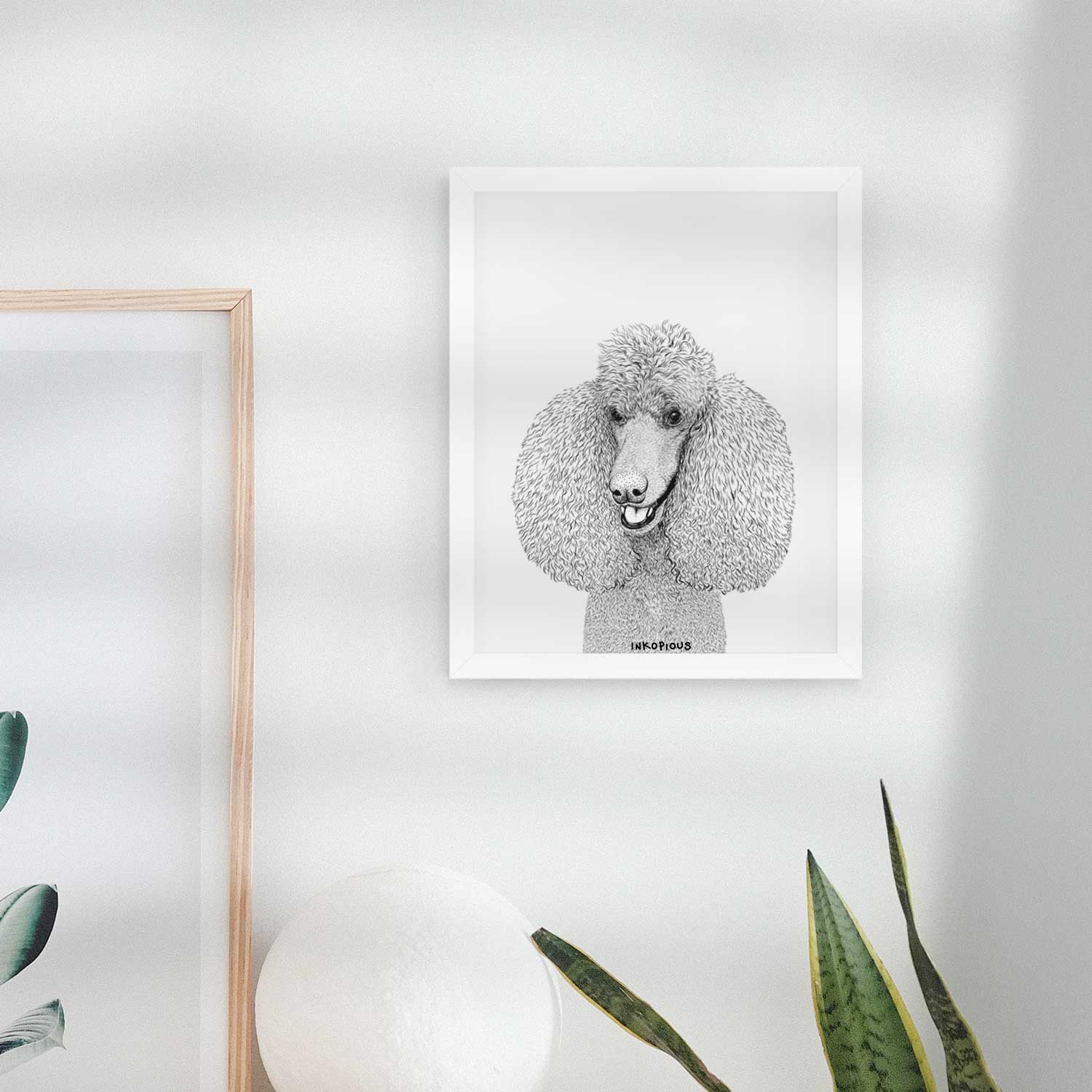 Uncle Tucker the Standard Poodle Art Print