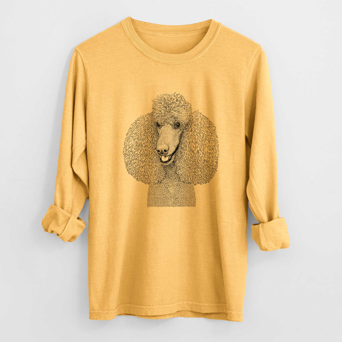 Bare Uncle Tucker the Poodle - Heavyweight 100% Cotton Long Sleeve