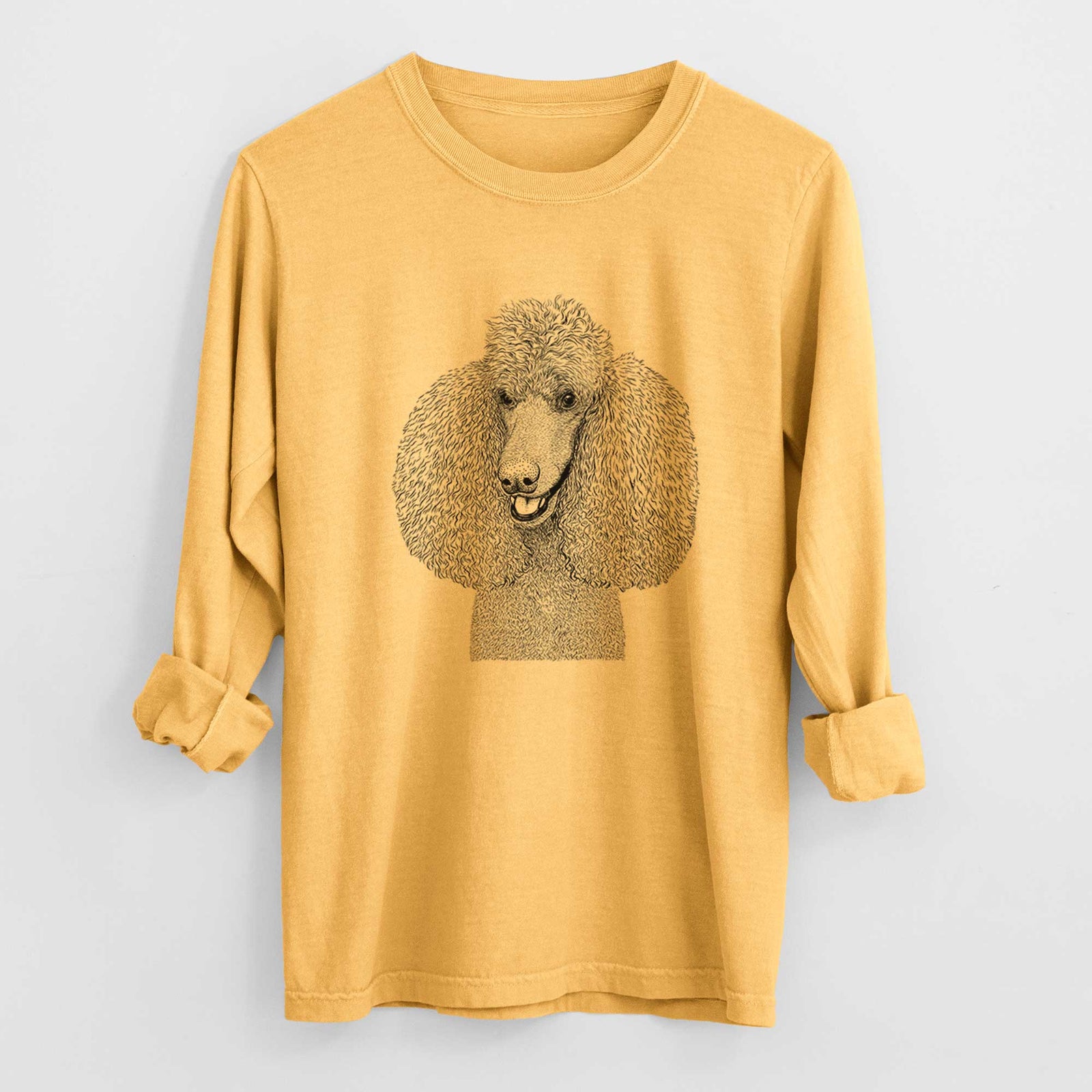 Bare Uncle Tucker the Poodle - Heavyweight 100% Cotton Long Sleeve