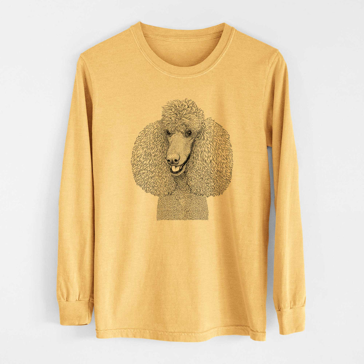 Bare Uncle Tucker the Poodle - Heavyweight 100% Cotton Long Sleeve