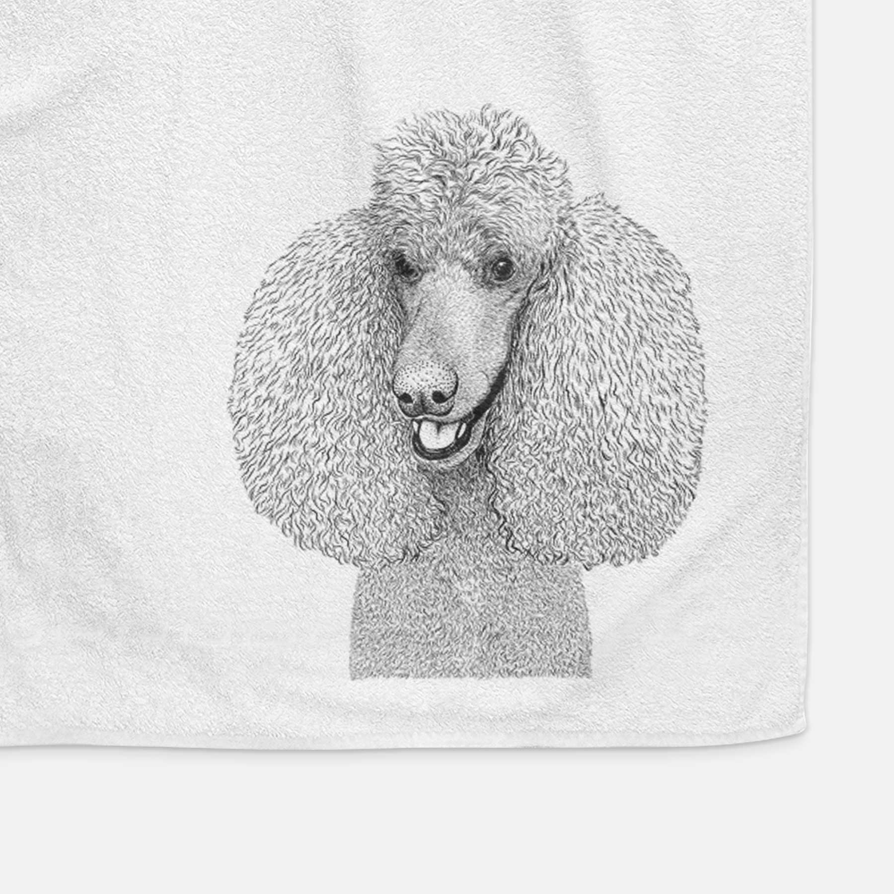 Uncle Tucker the Poodle Decorative Hand Towel