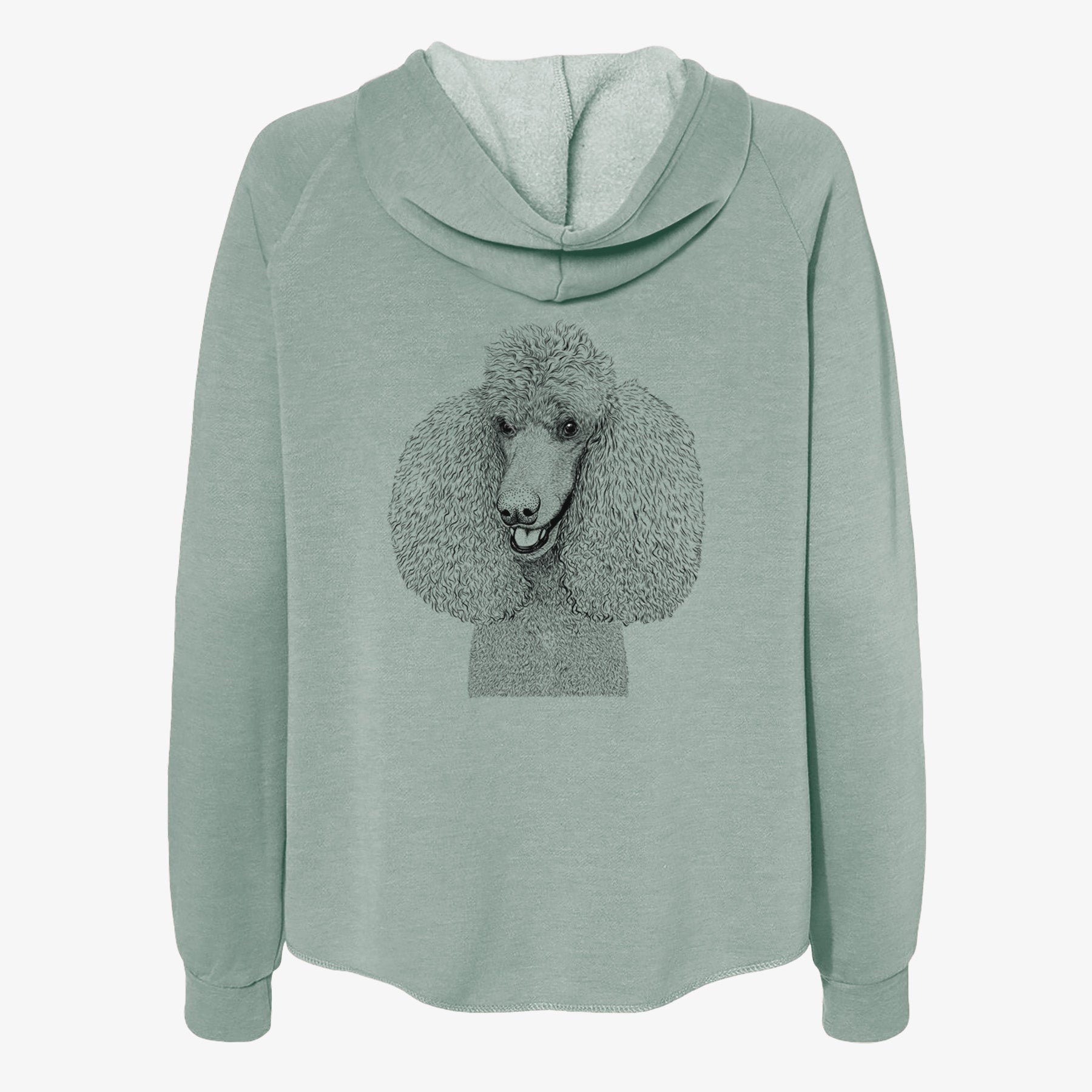 Uncle Tucker the Poodle - Women's Cali Wave Zip-Up Sweatshirt