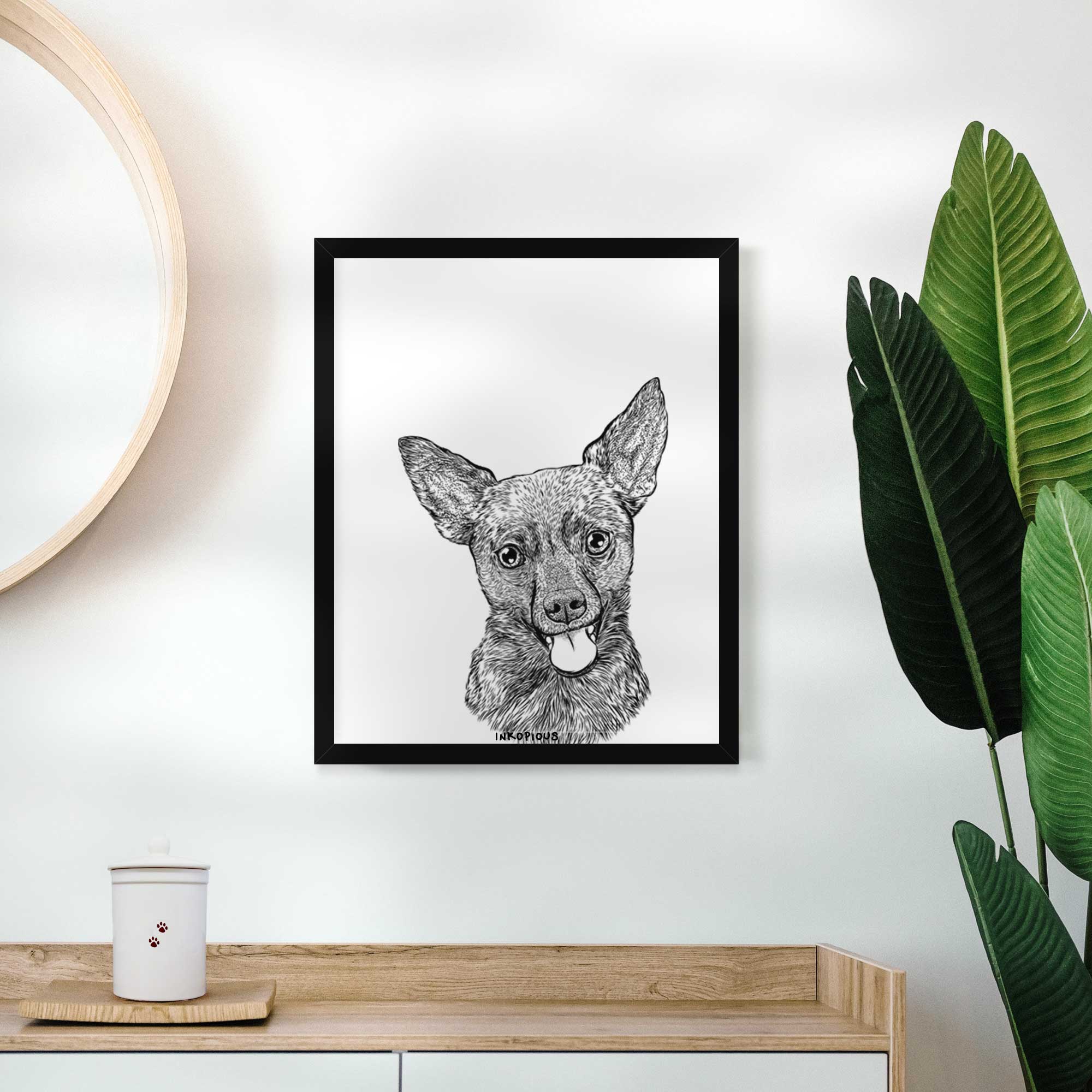 Ursa the Mixed Breed Art Print