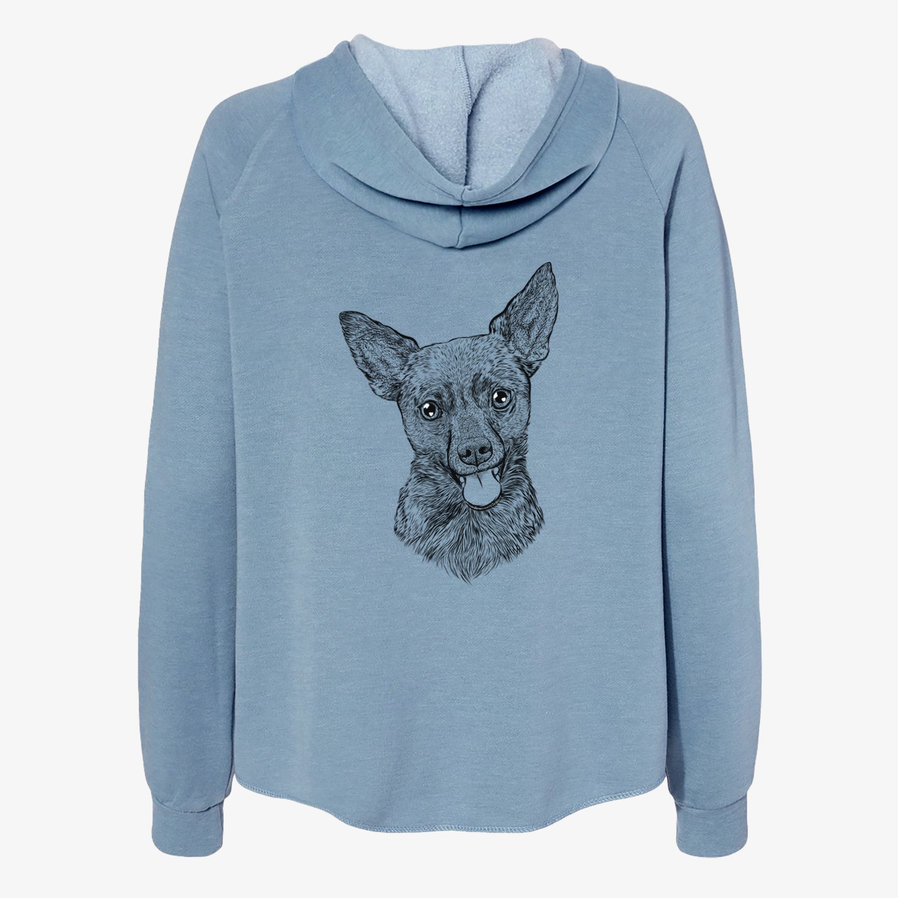 Ursa the Mixed Breed - Women's Cali Wave Zip-Up Sweatshirt