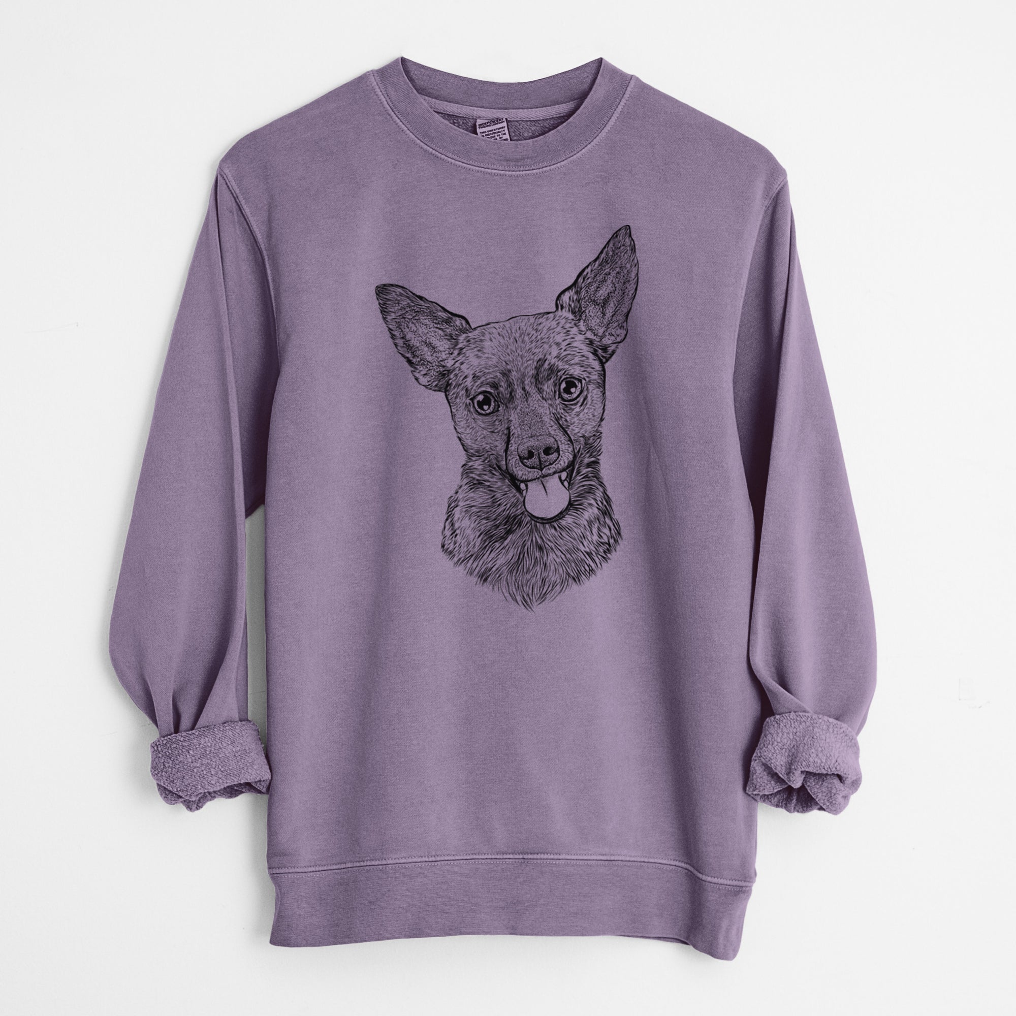 Bare Ursa the Mixed Breed - Unisex Pigment Dyed Crew Sweatshirt