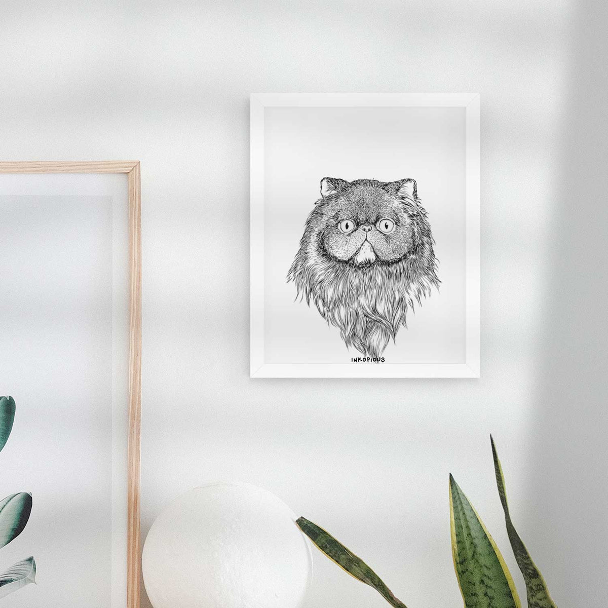 Vader the Persian Cat Art Print