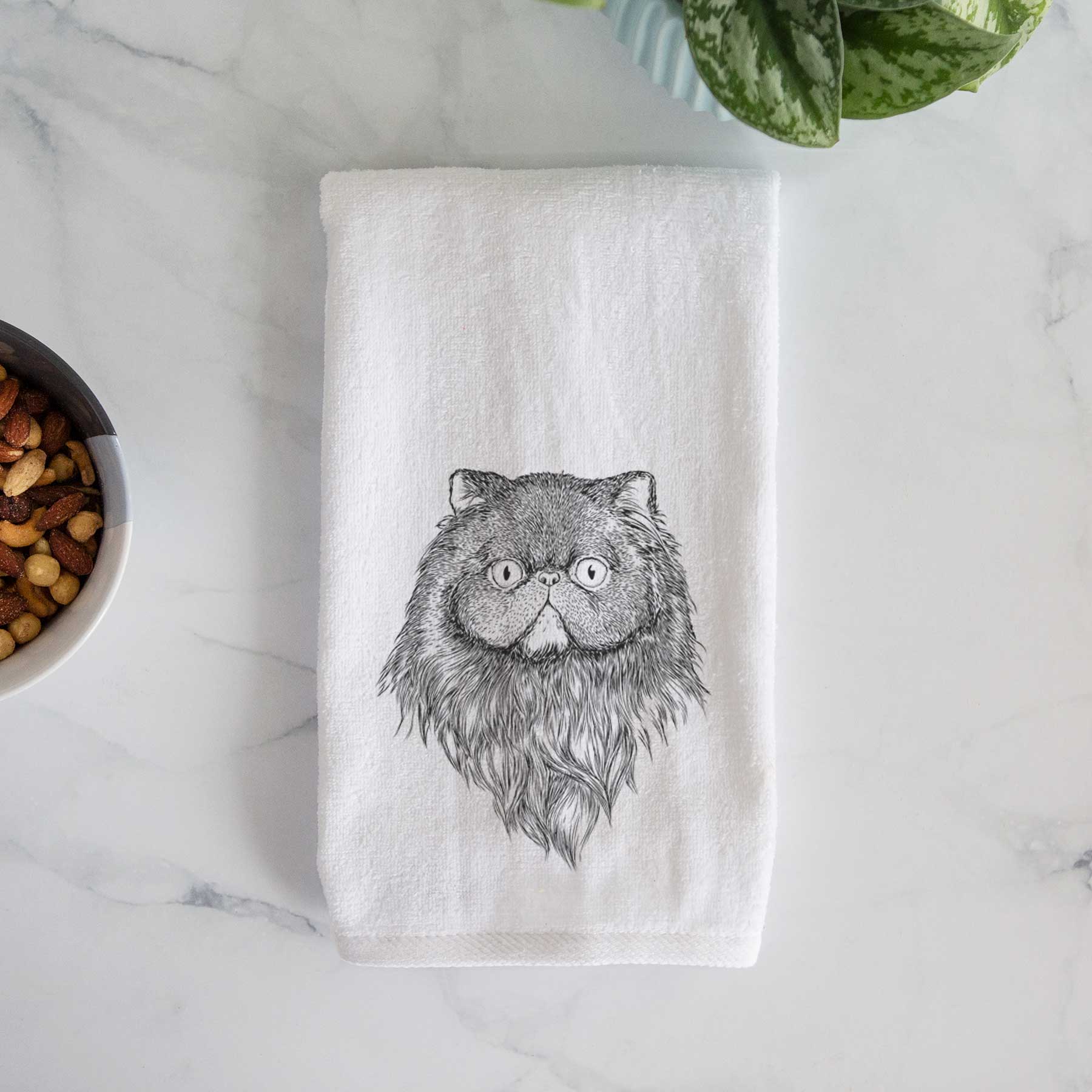 Vader the Persian Cat Decorative Hand Towel