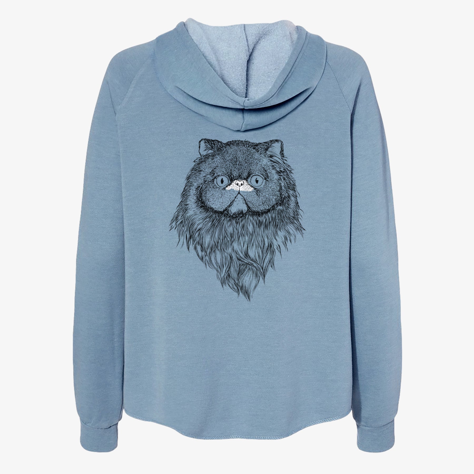 Vader the Persian Cat - Women's Cali Wave Zip-Up Sweatshirt