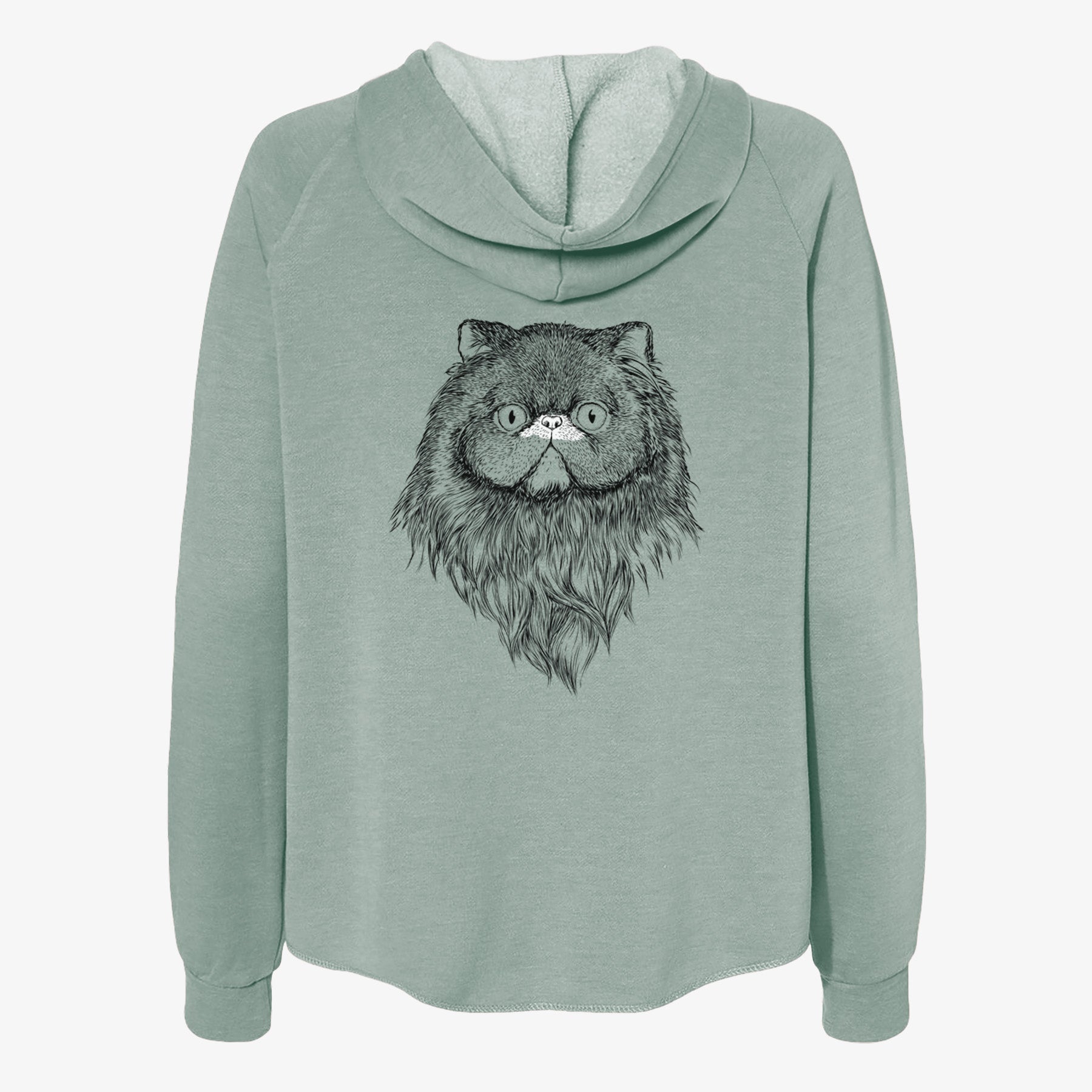 Vader the Persian Cat - Women's Cali Wave Zip-Up Sweatshirt