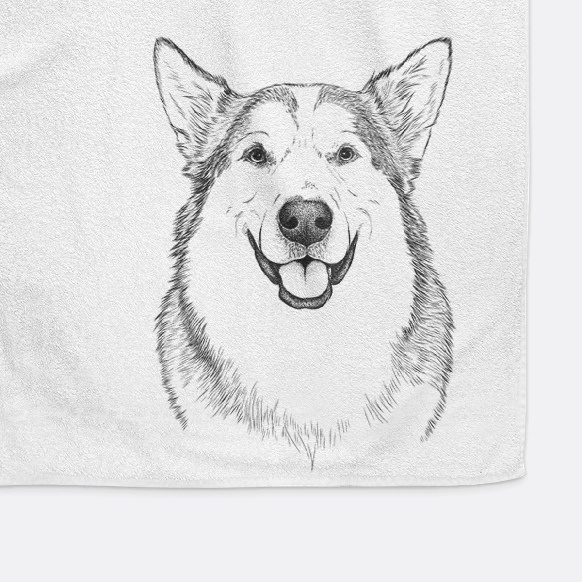 Vader the Alaskan Malamute Decorative Hand Towel