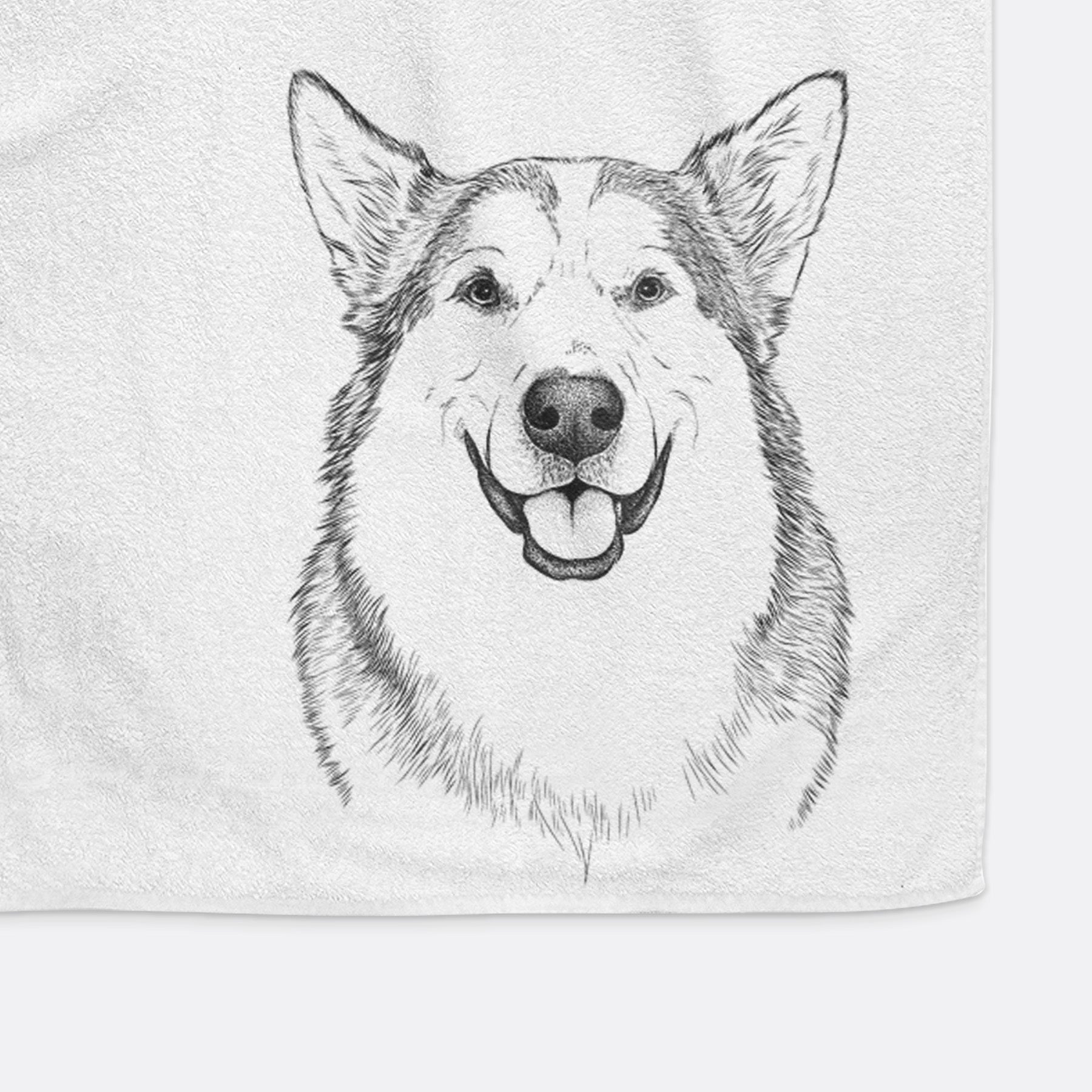Vader the Alaskan Malamute Decorative Hand Towel