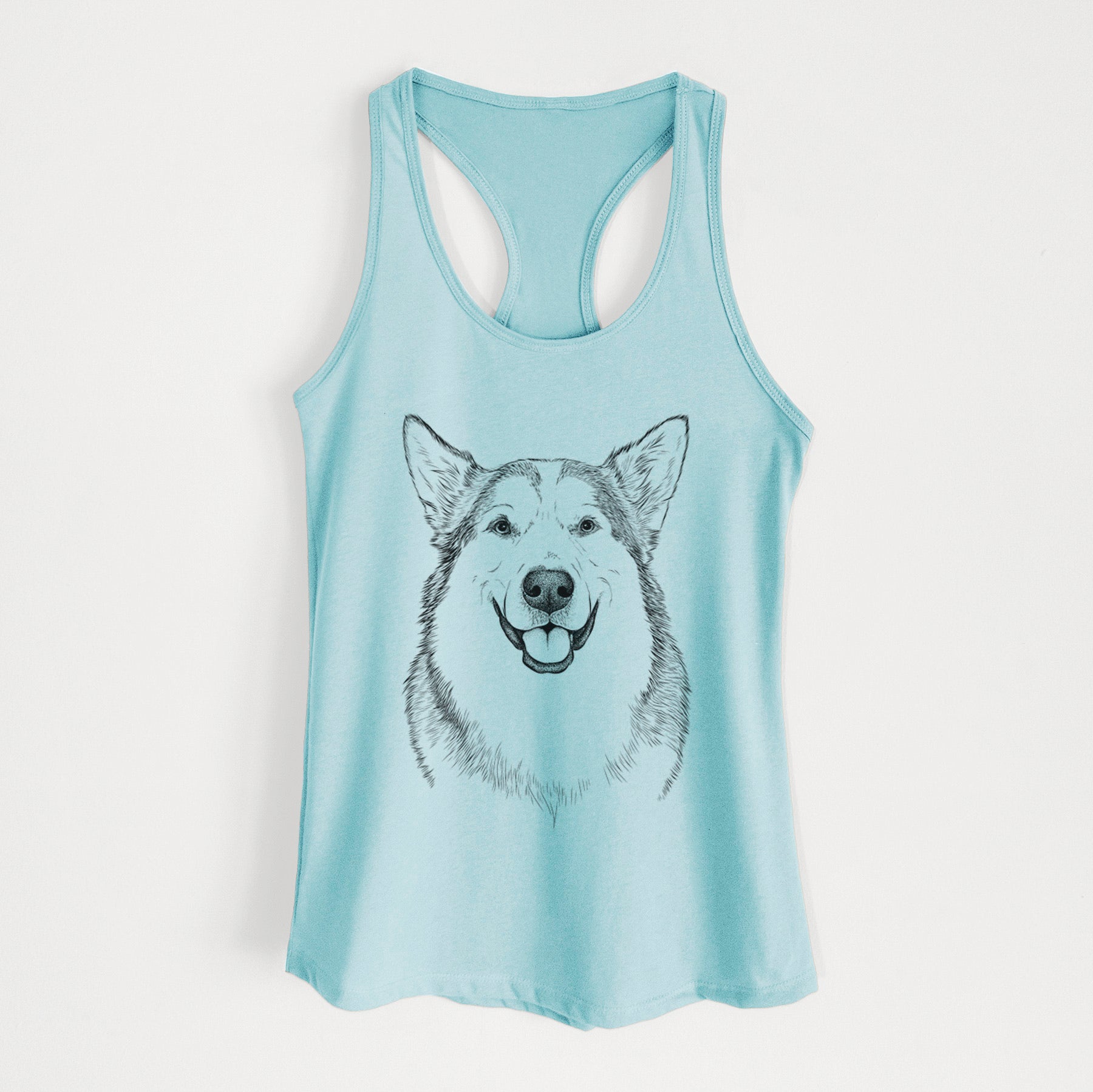 Vader the Alaskan Malamute - Women's Racerback Tanktop