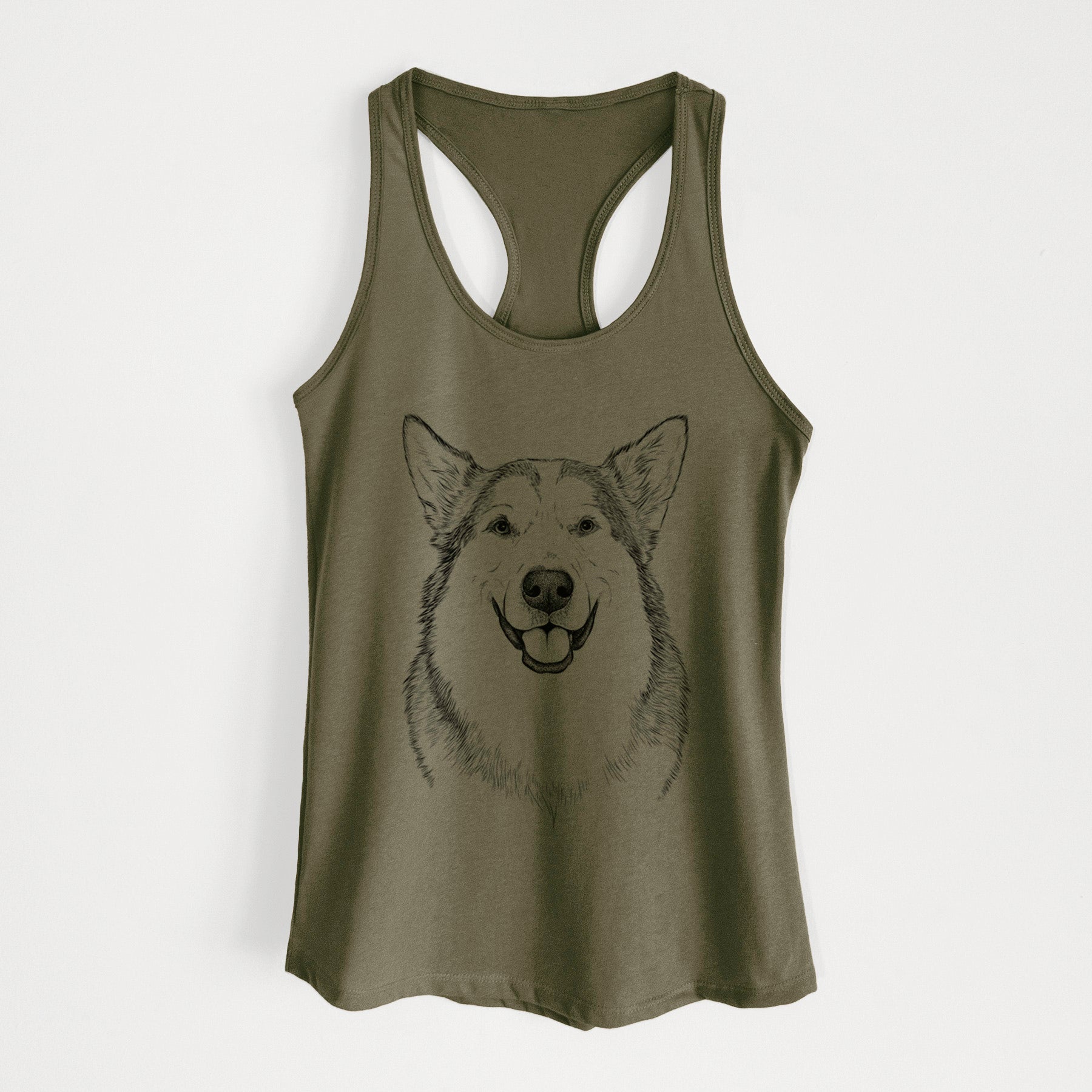 Vader the Alaskan Malamute - Women's Racerback Tanktop